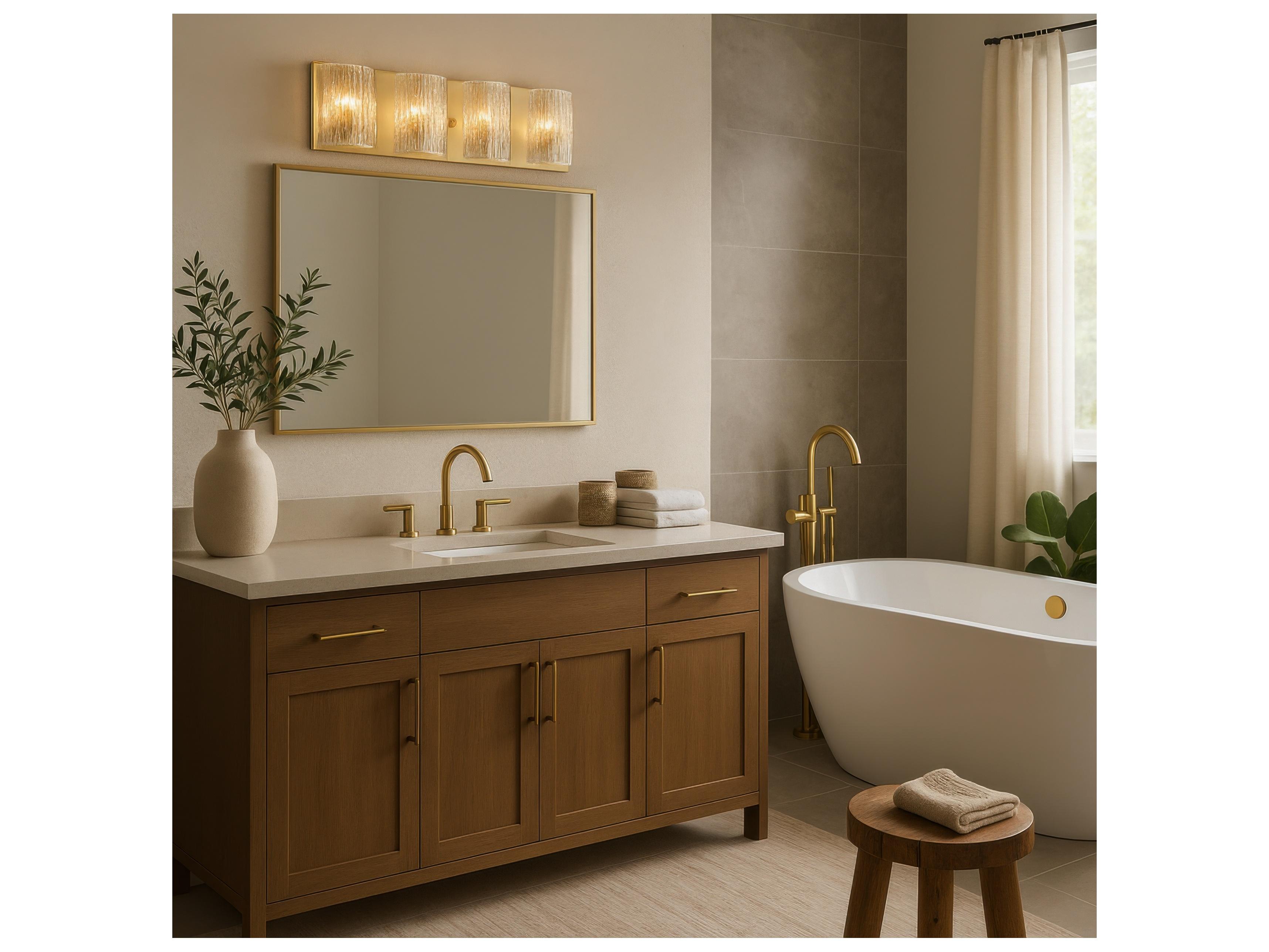 Varaluz Morgan Brass Vanity Light