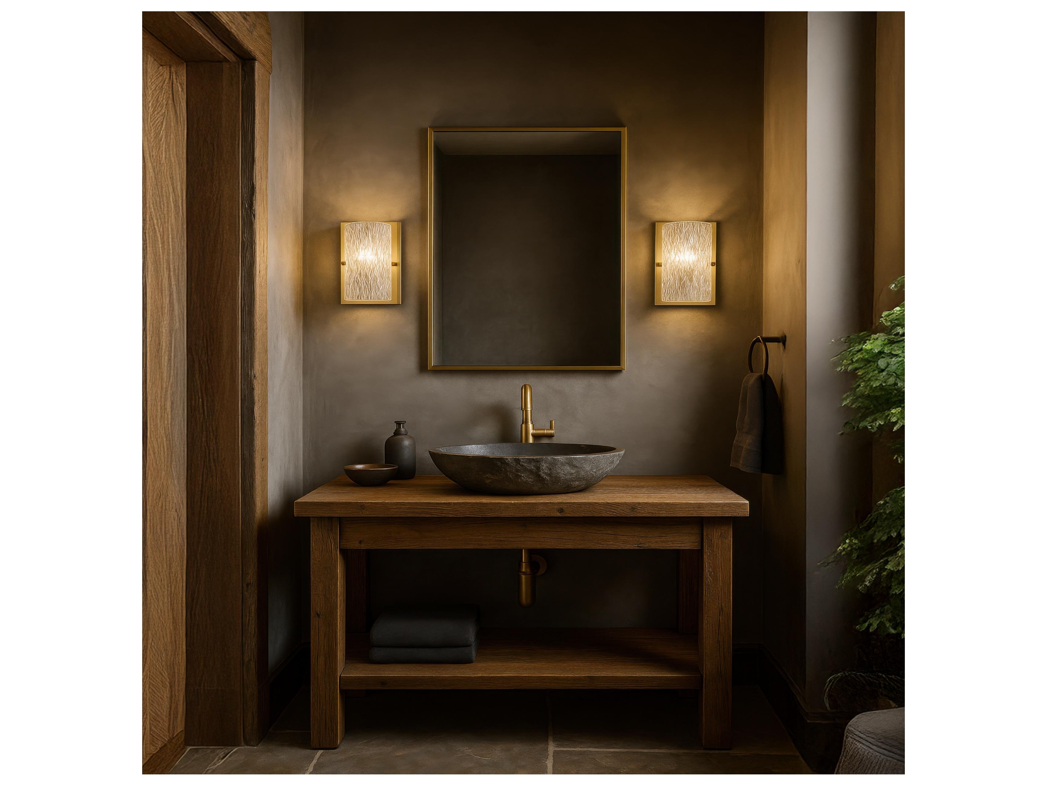 Varaluz Morgan Brass Wall Sconce