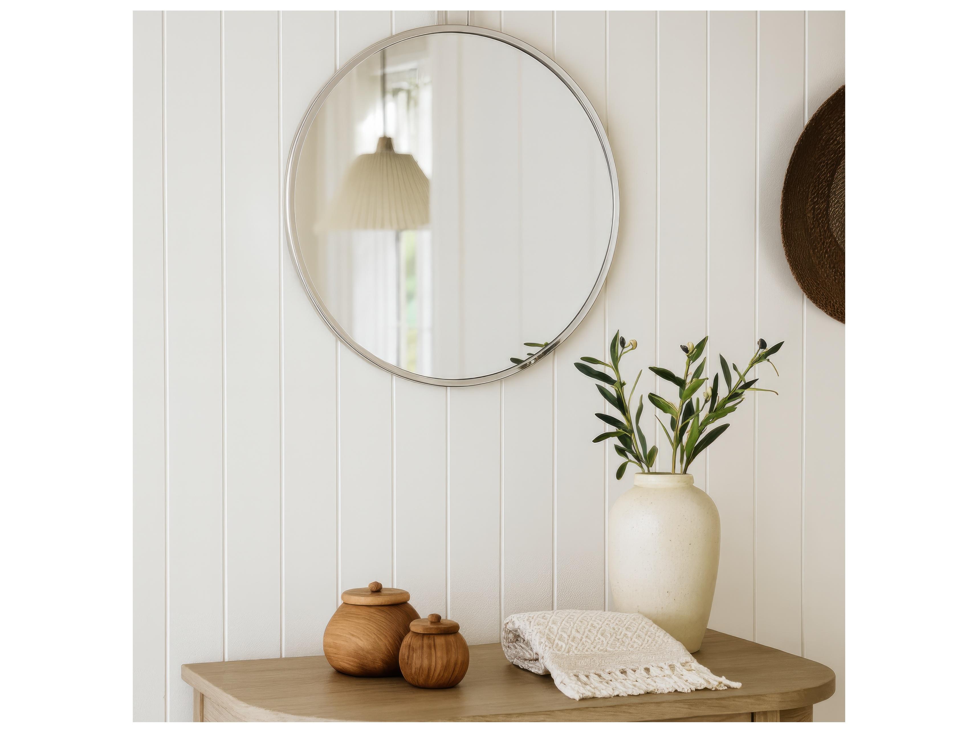 Varaluz Stopwatch Wall Mirror Round