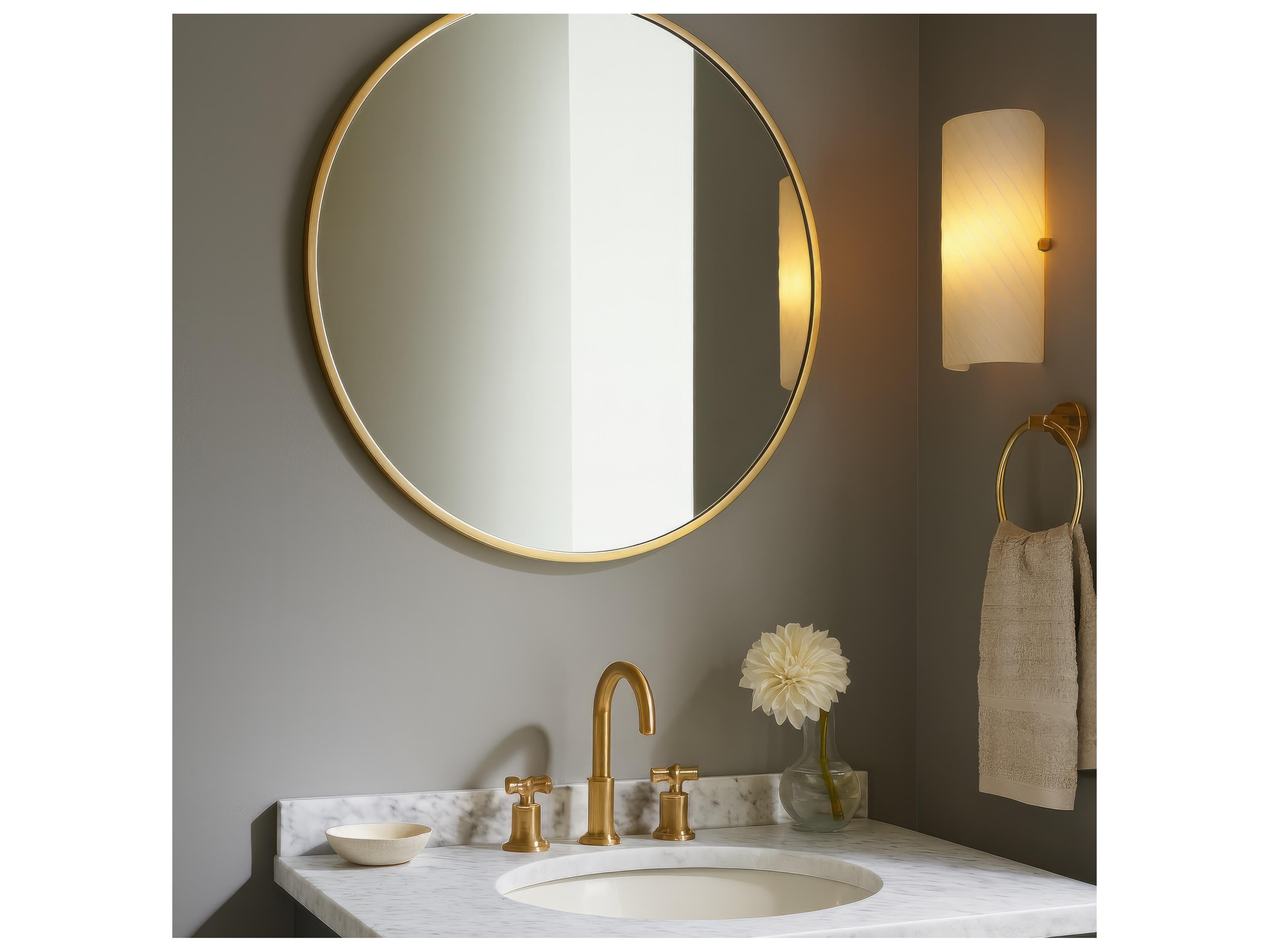 Varaluz Stopwatch Wall Mirror Round