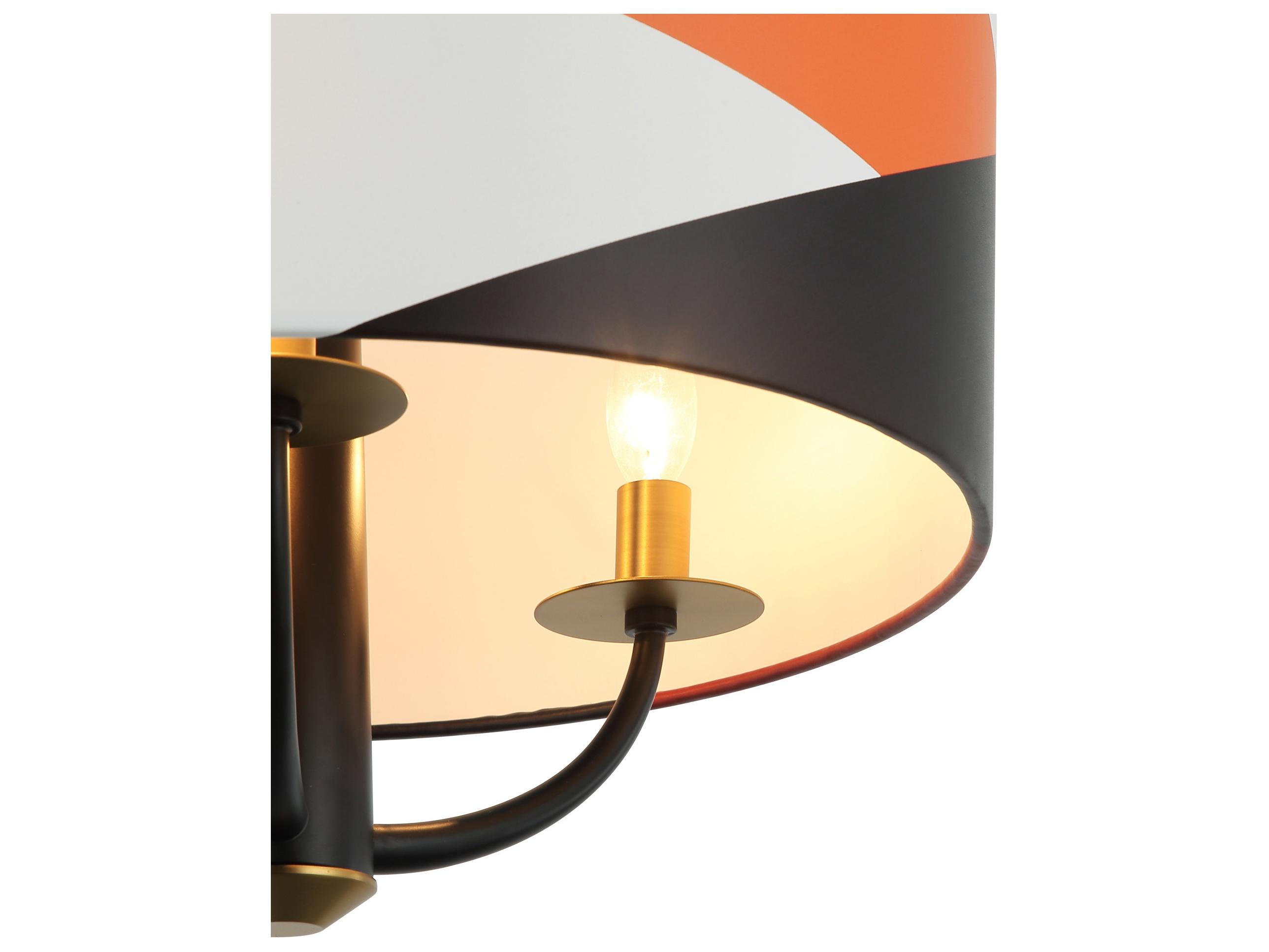 Varaluz Patchwork Black Drum Pendant