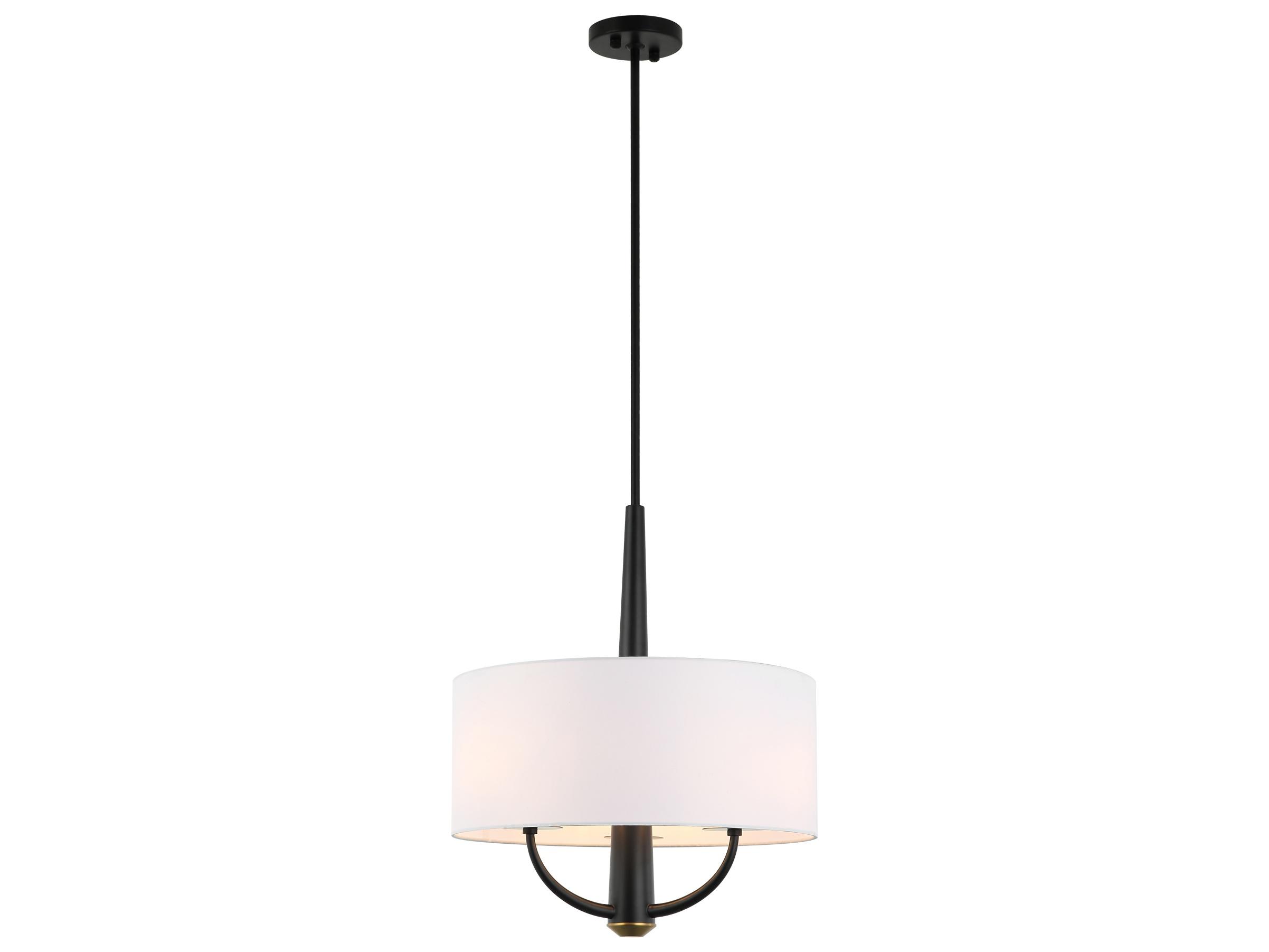 Varaluz Patchwork Black Drum Pendant