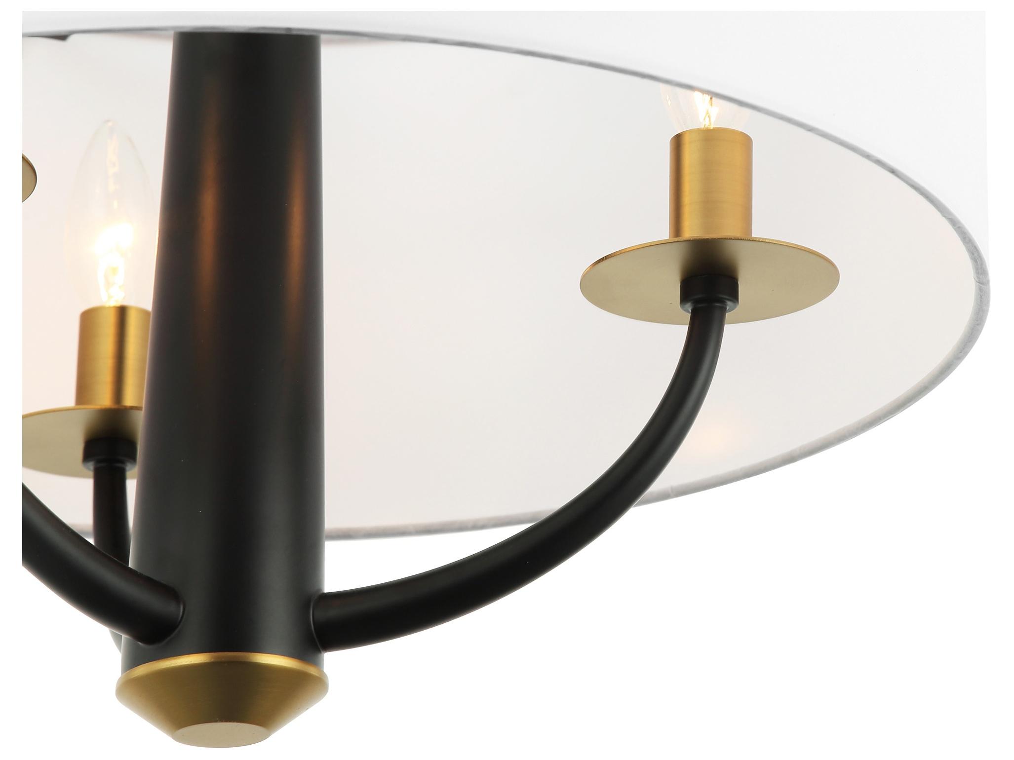 Varaluz Patchwork Black Drum Pendant