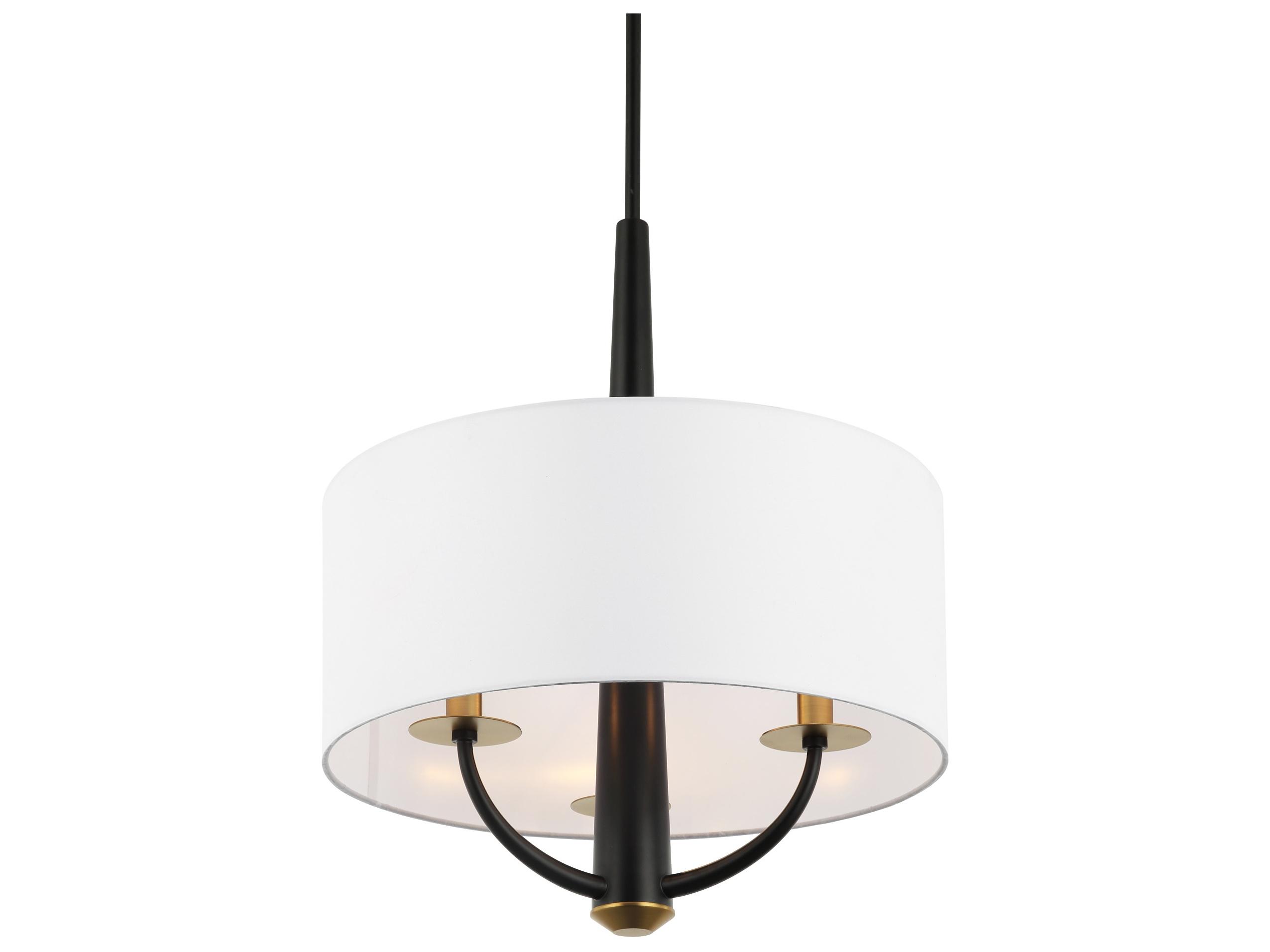 Varaluz Patchwork Black Drum Pendant