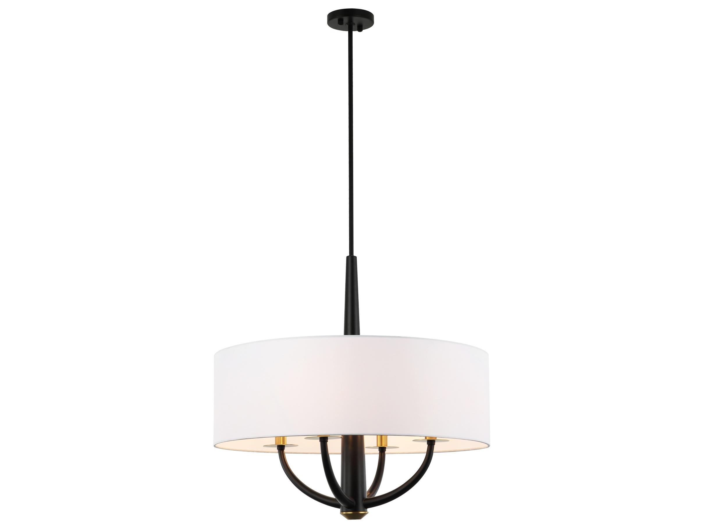 Varaluz Patchwork Black Drum Pendant