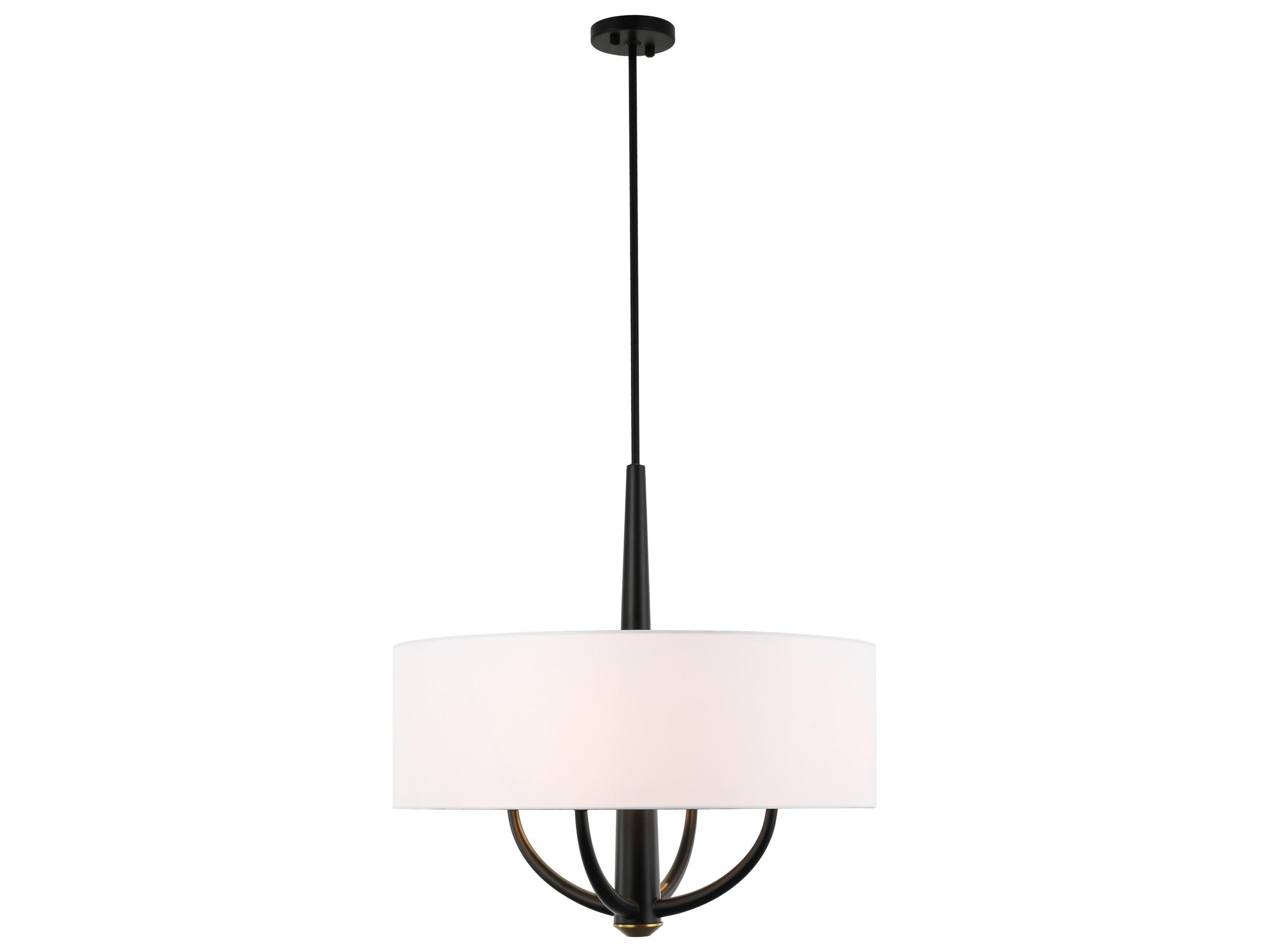 Varaluz Patchwork Black Drum Pendant