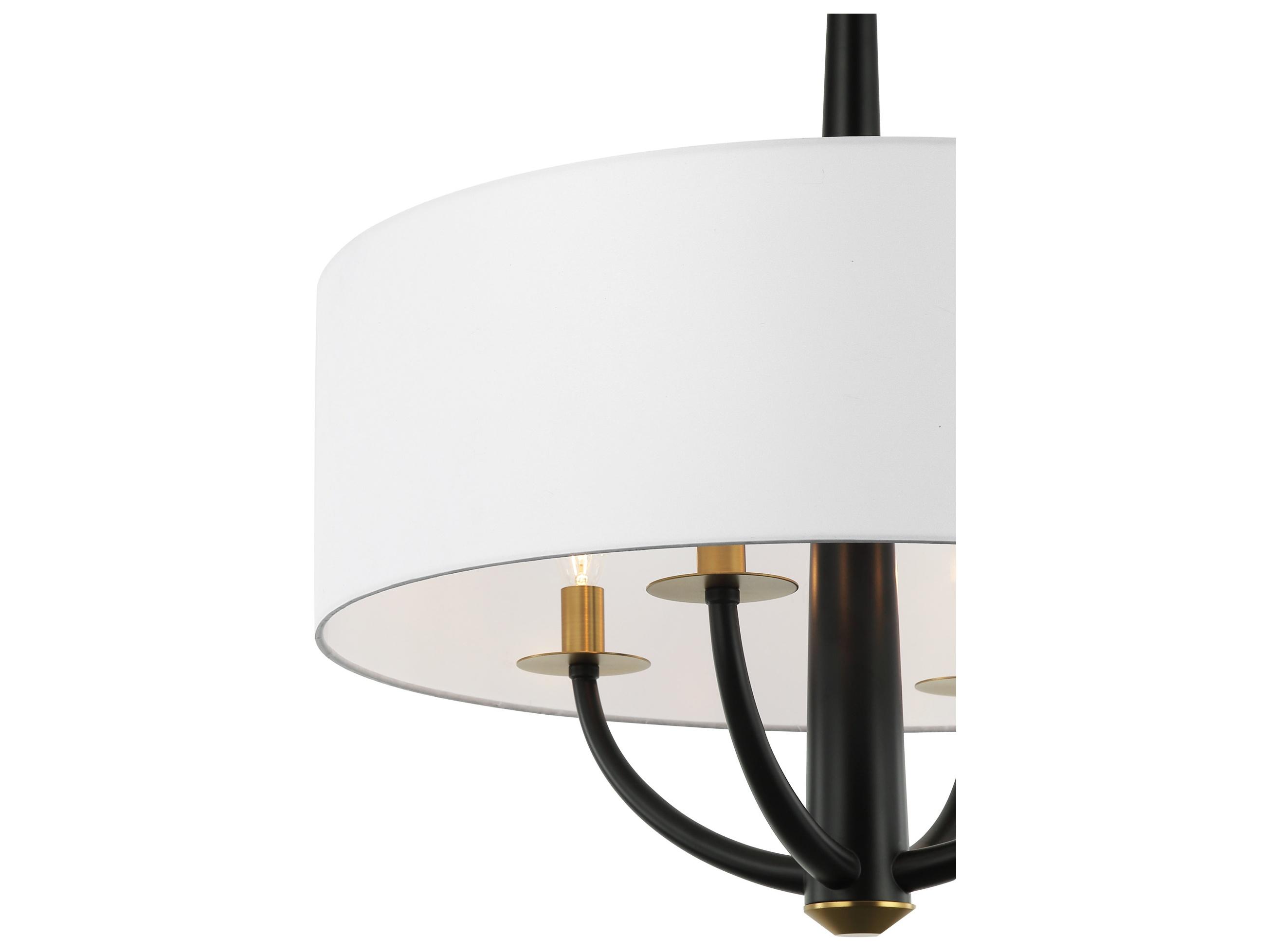 Varaluz Patchwork Black Drum Pendant