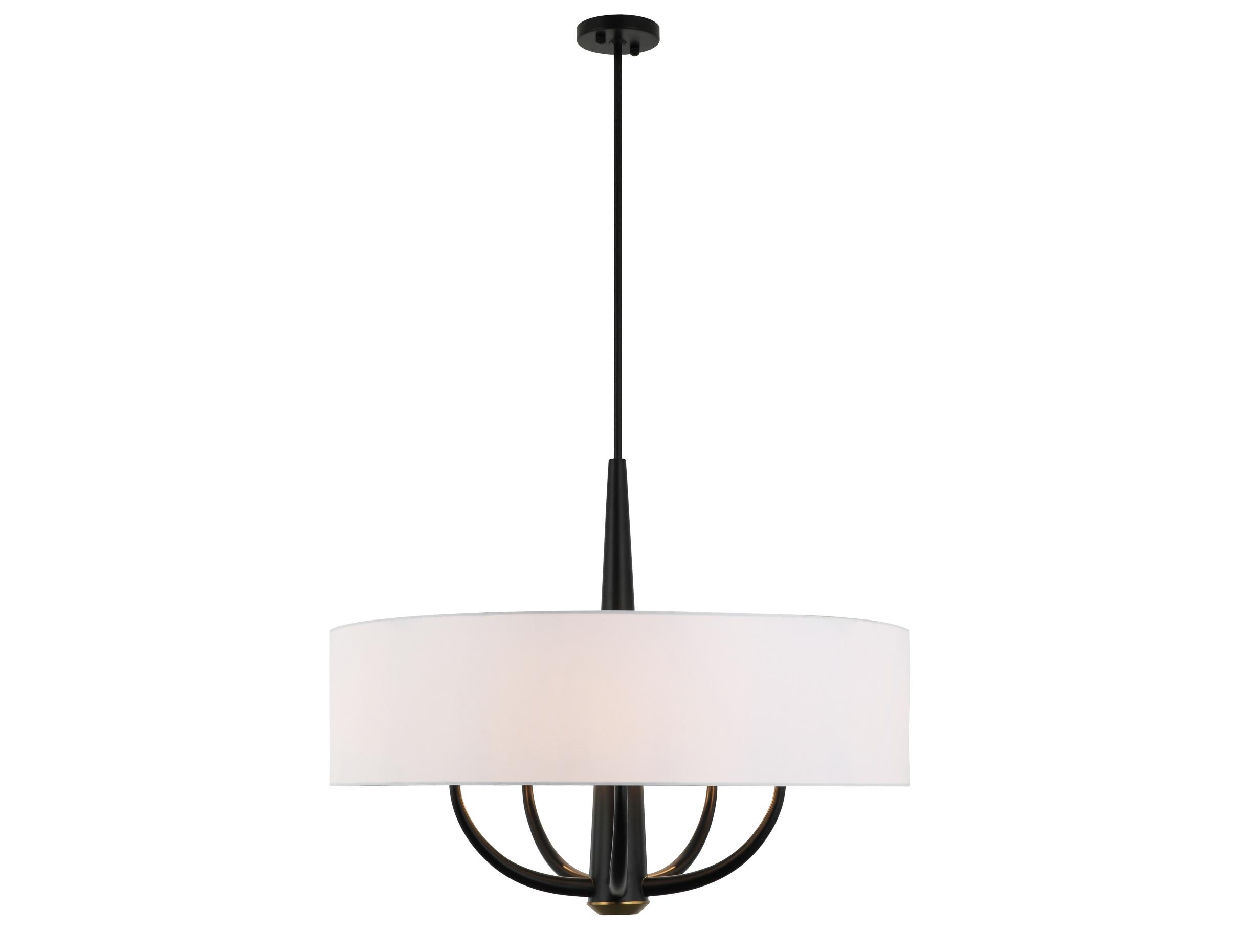 Varaluz Patchwork Black Drum Pendant