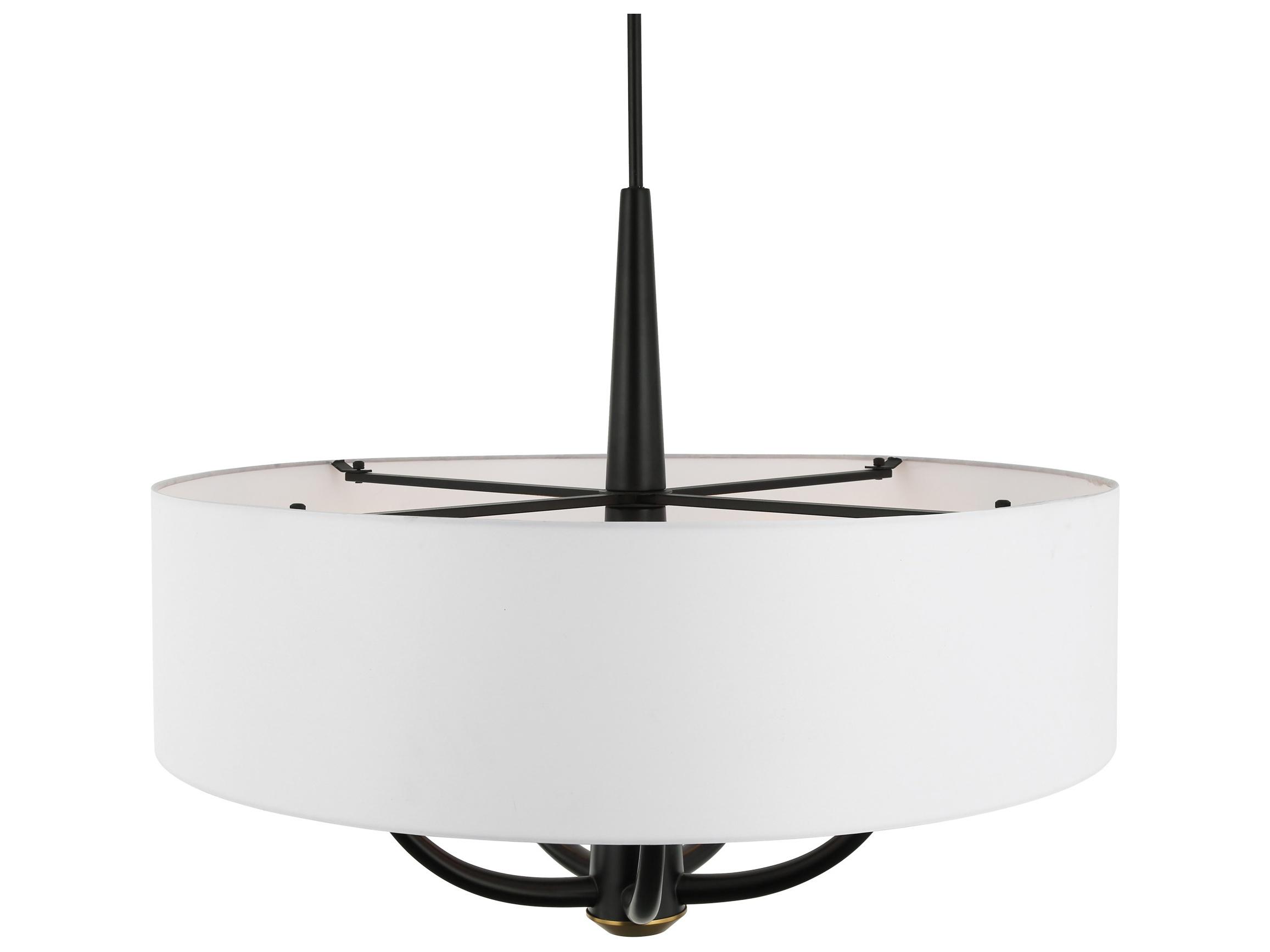 Varaluz Patchwork Black Drum Pendant