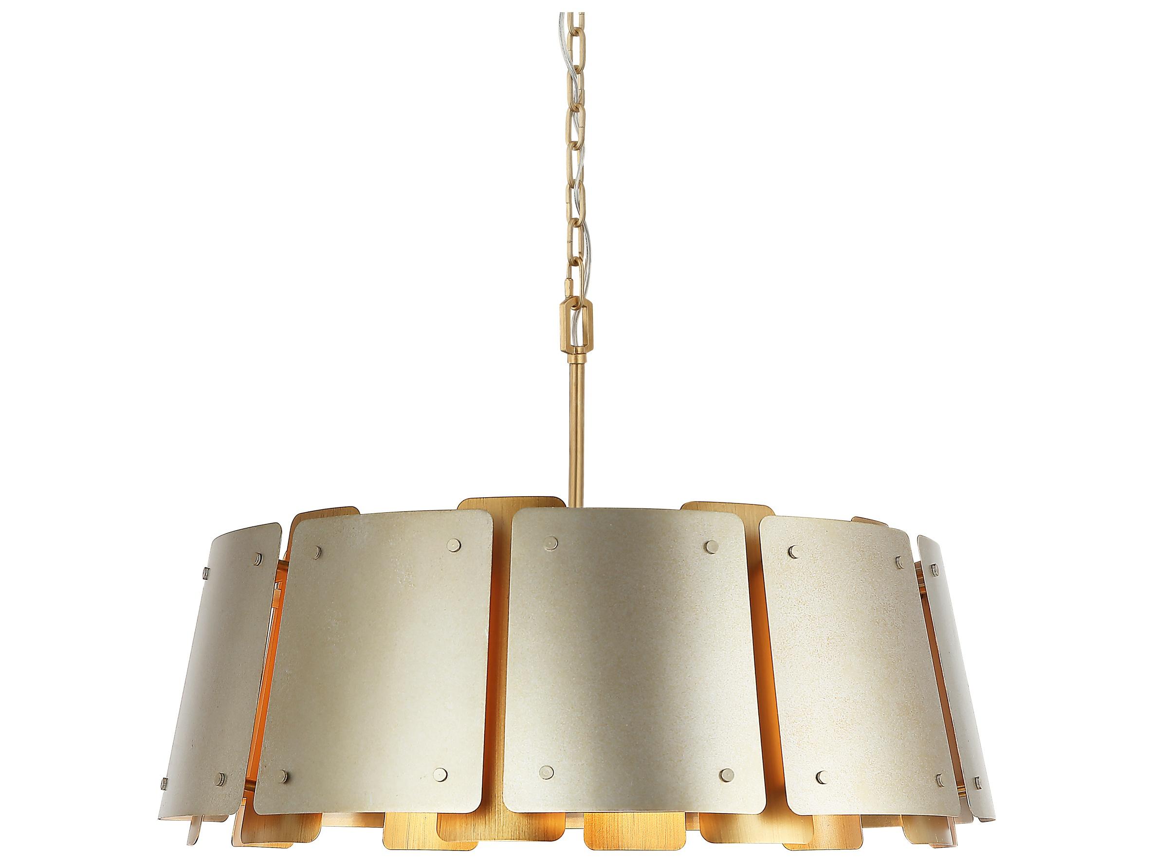 Varaluz Peep Show Gold Drum Pendant