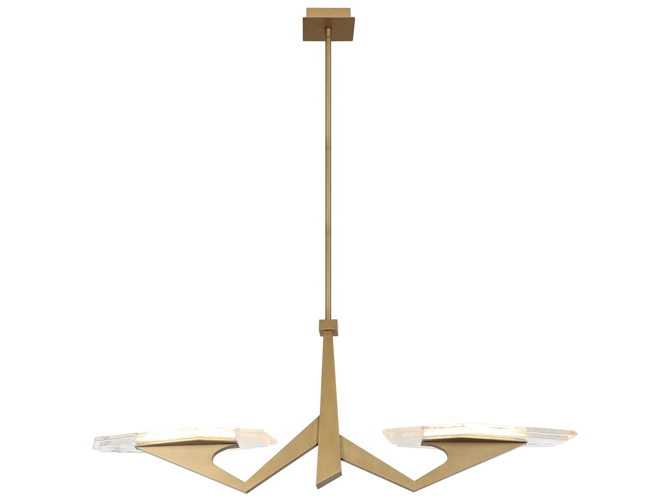 Varaluz Down The Wrong Path Gold Linear Island Pendant