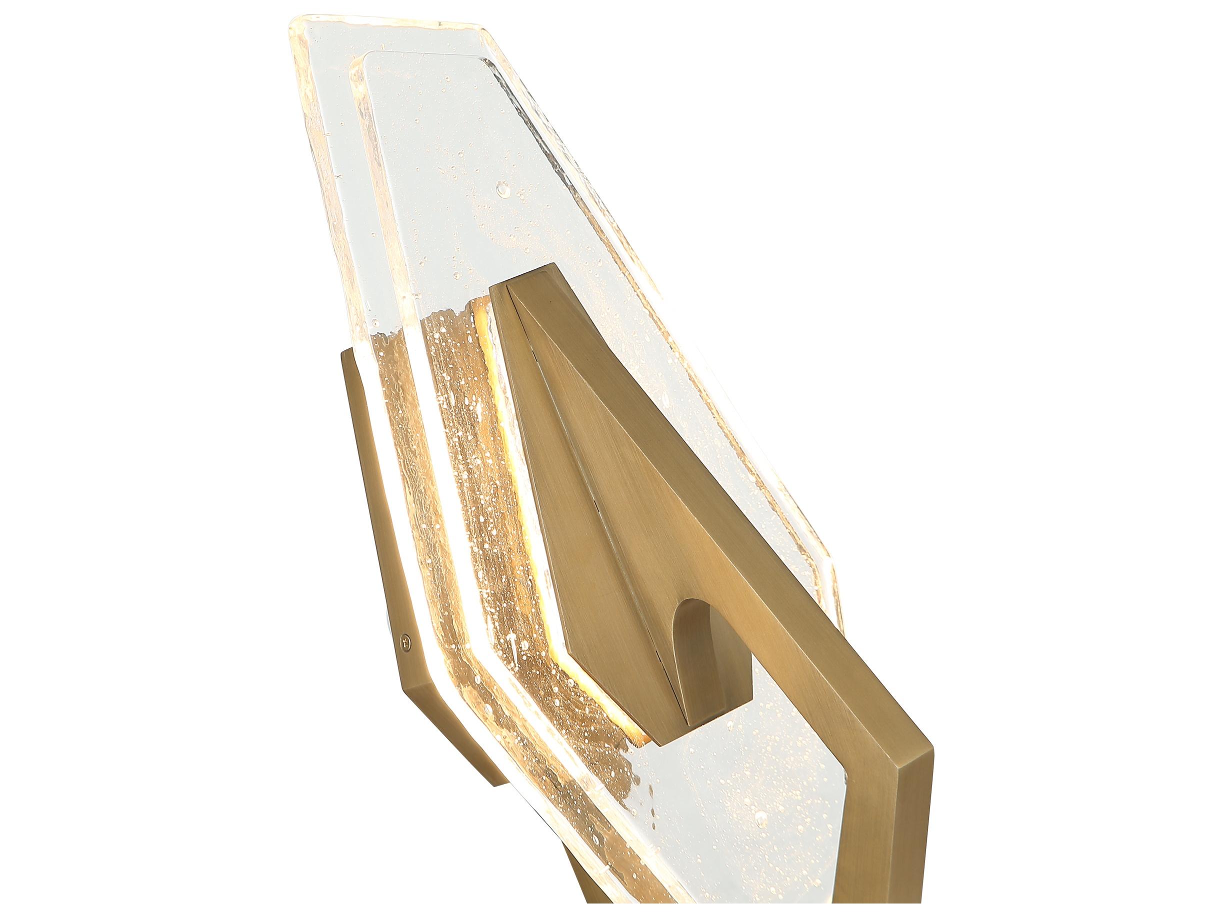 Varaluz Down The Wrong Path Gold Wall Sconce