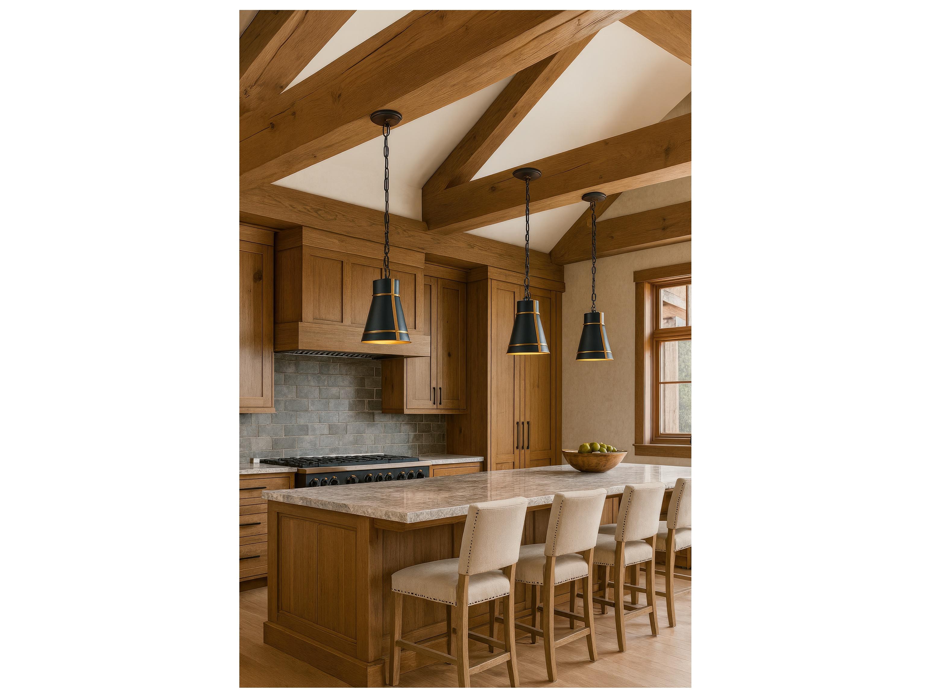 Varaluz Brasserie Brass Mini Pendant