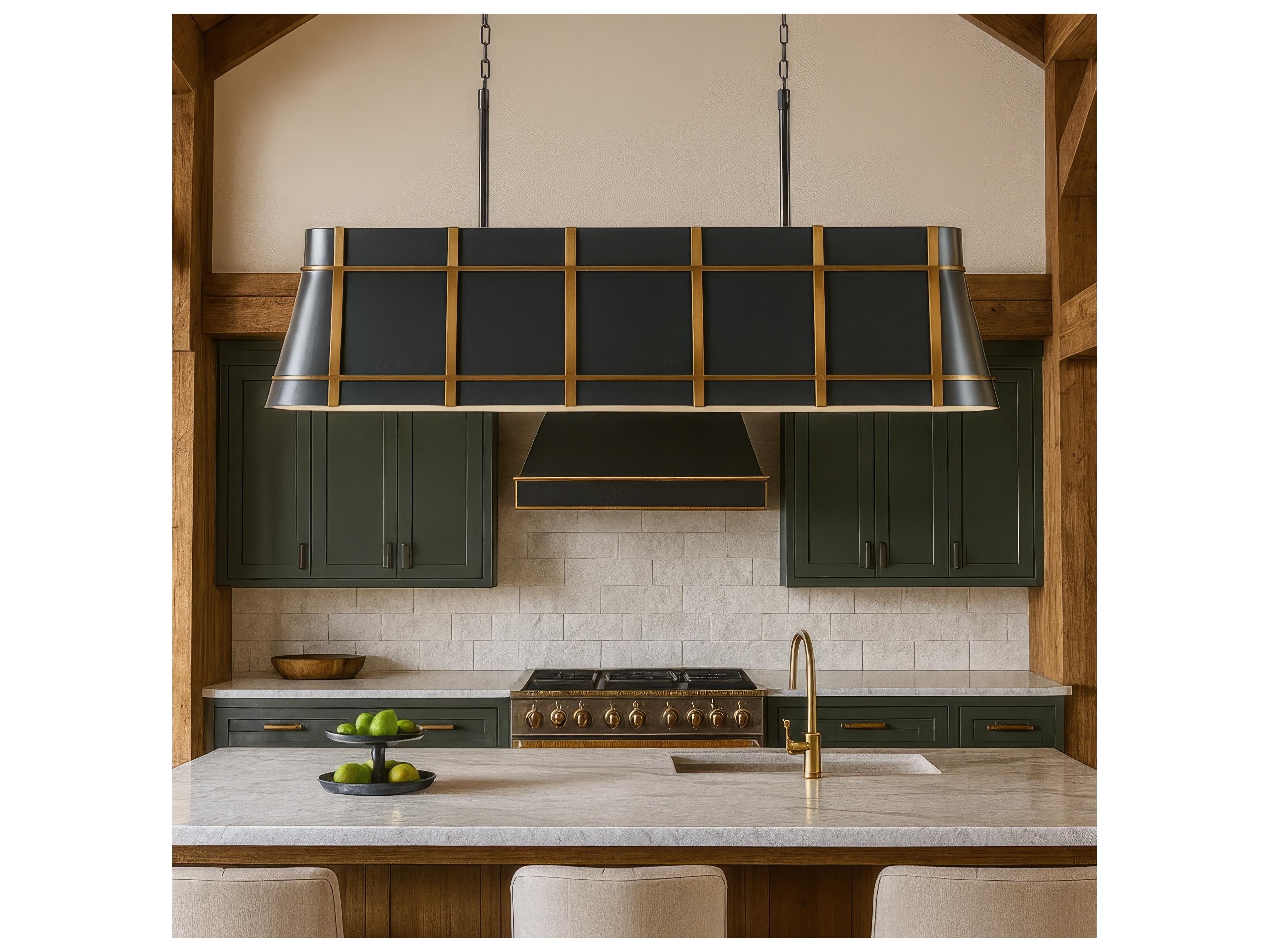 Varaluz Brasserie Gray Linear Island Pendant