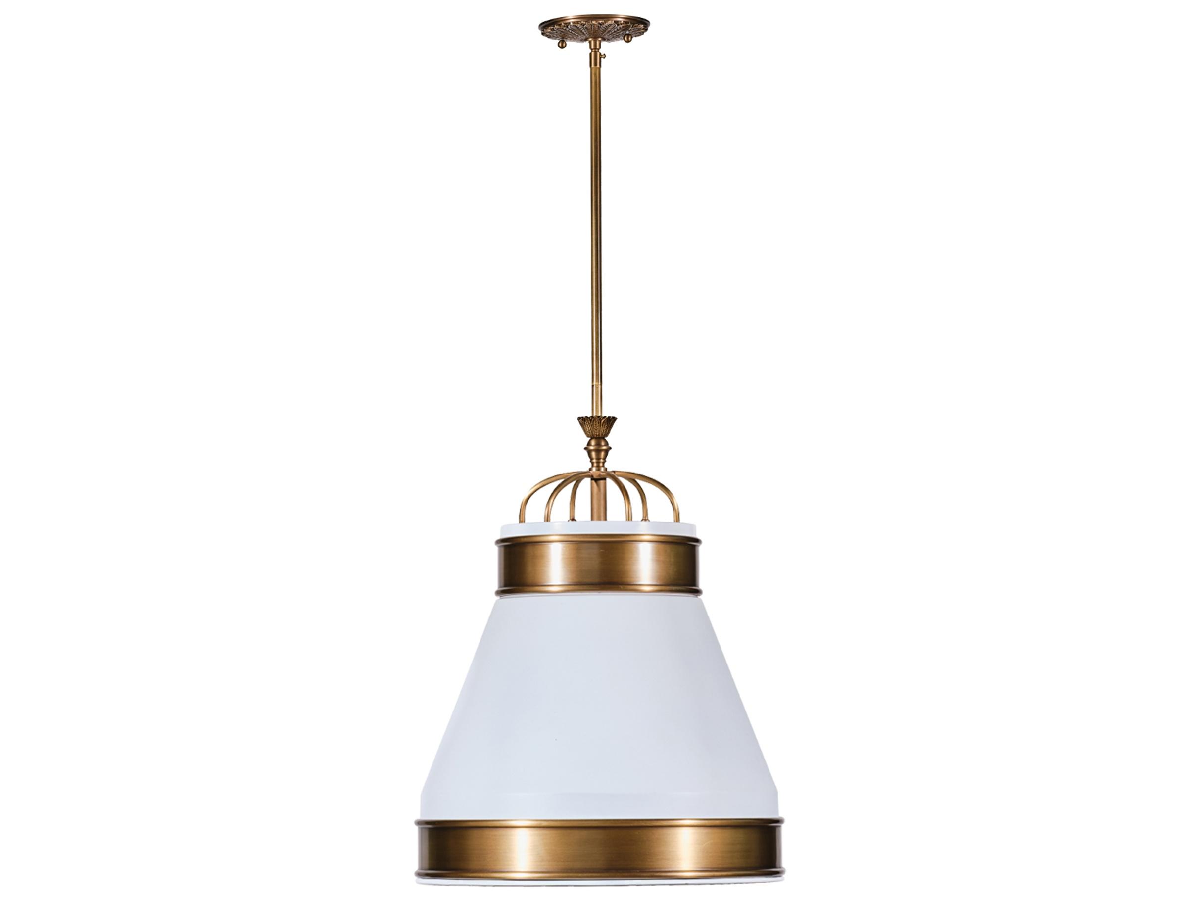 Varaluz Savarin White Bell Pendant