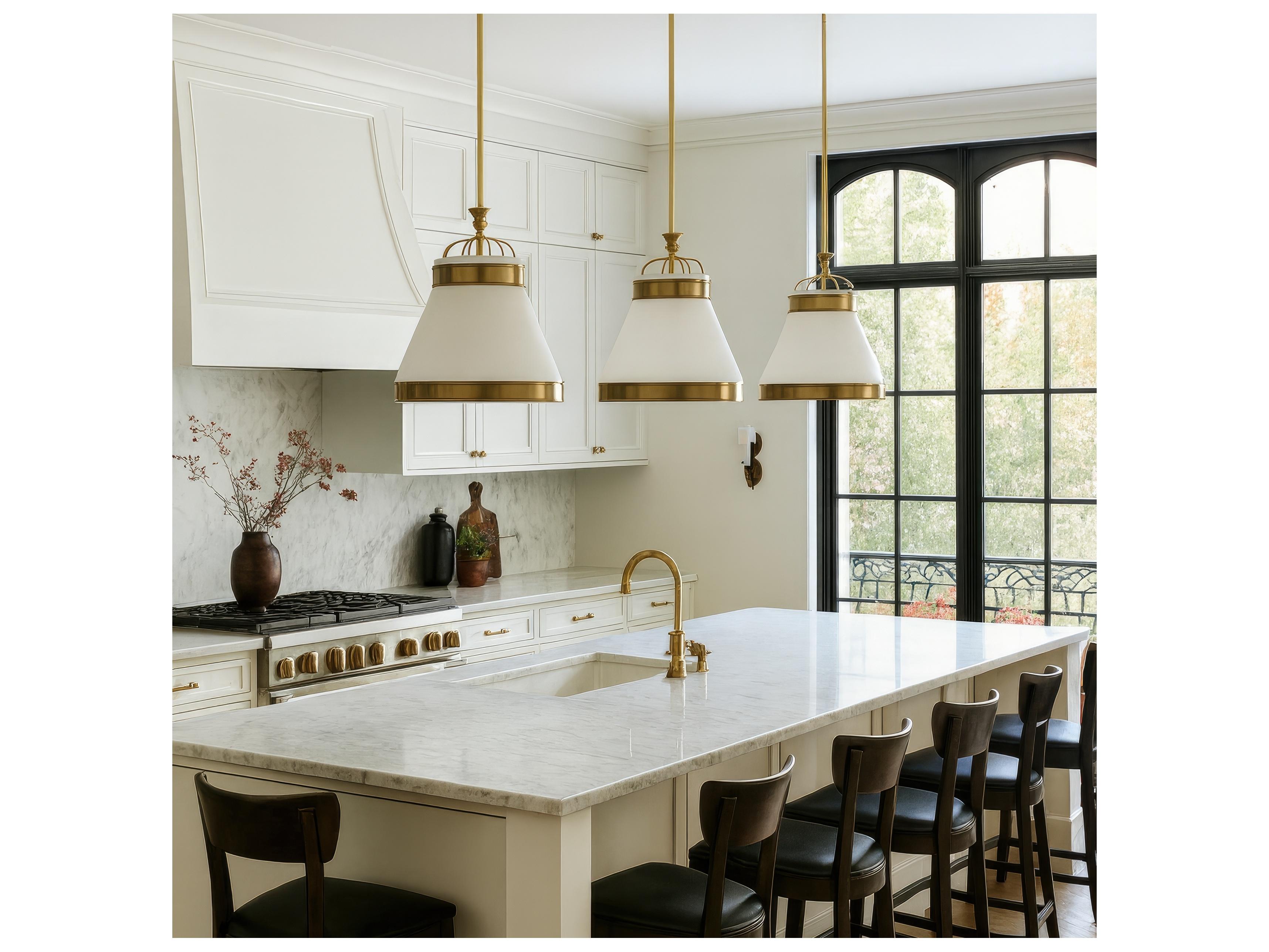 Varaluz Savarin White Bell Pendant