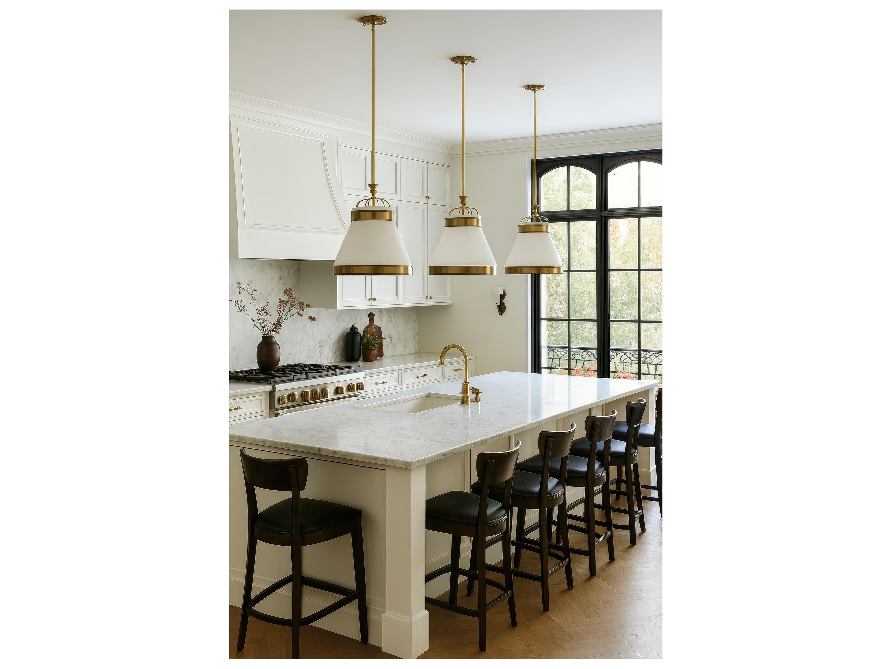 Varaluz Savarin White Bell Pendant