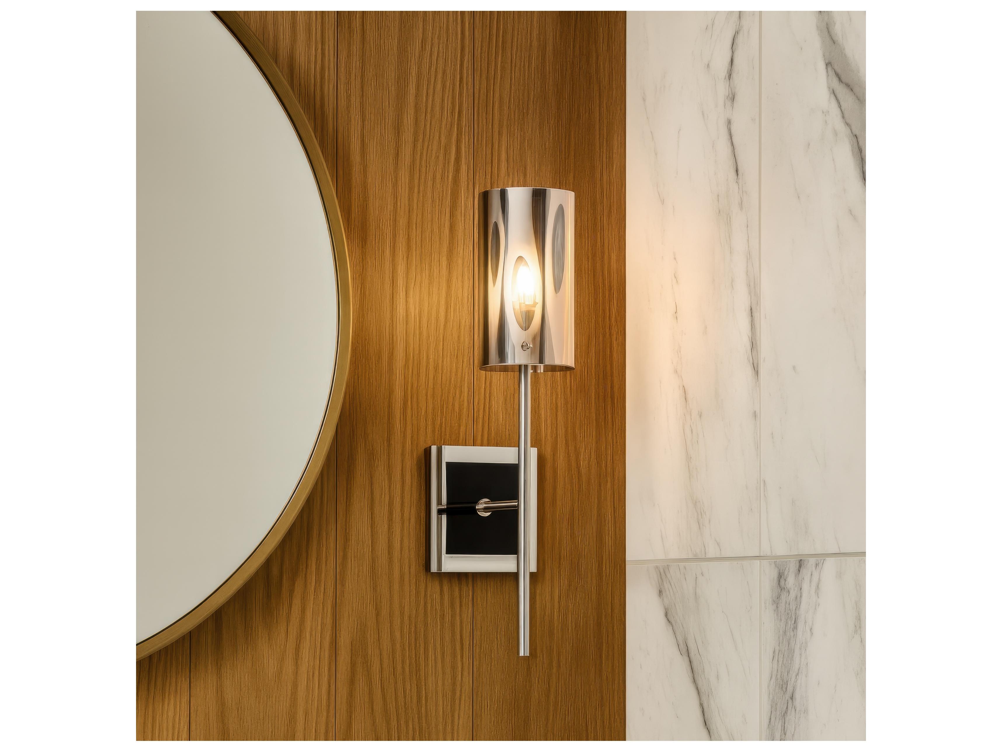 Varaluz Chroman Empire Silver Wall Sconce