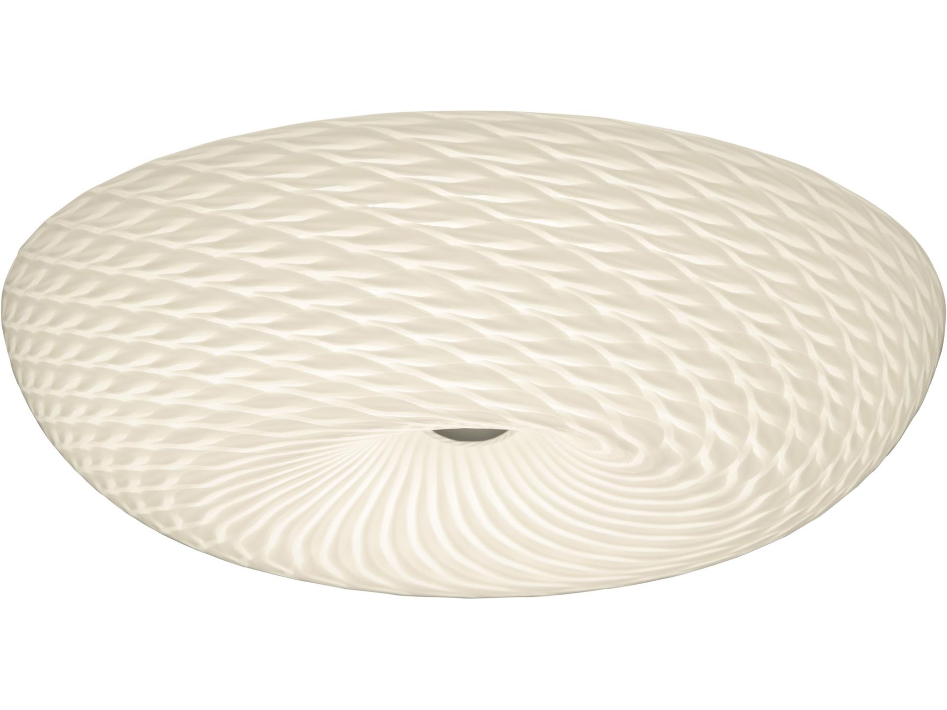 Varaluz Swirled Chrome Bowl Flush Mount