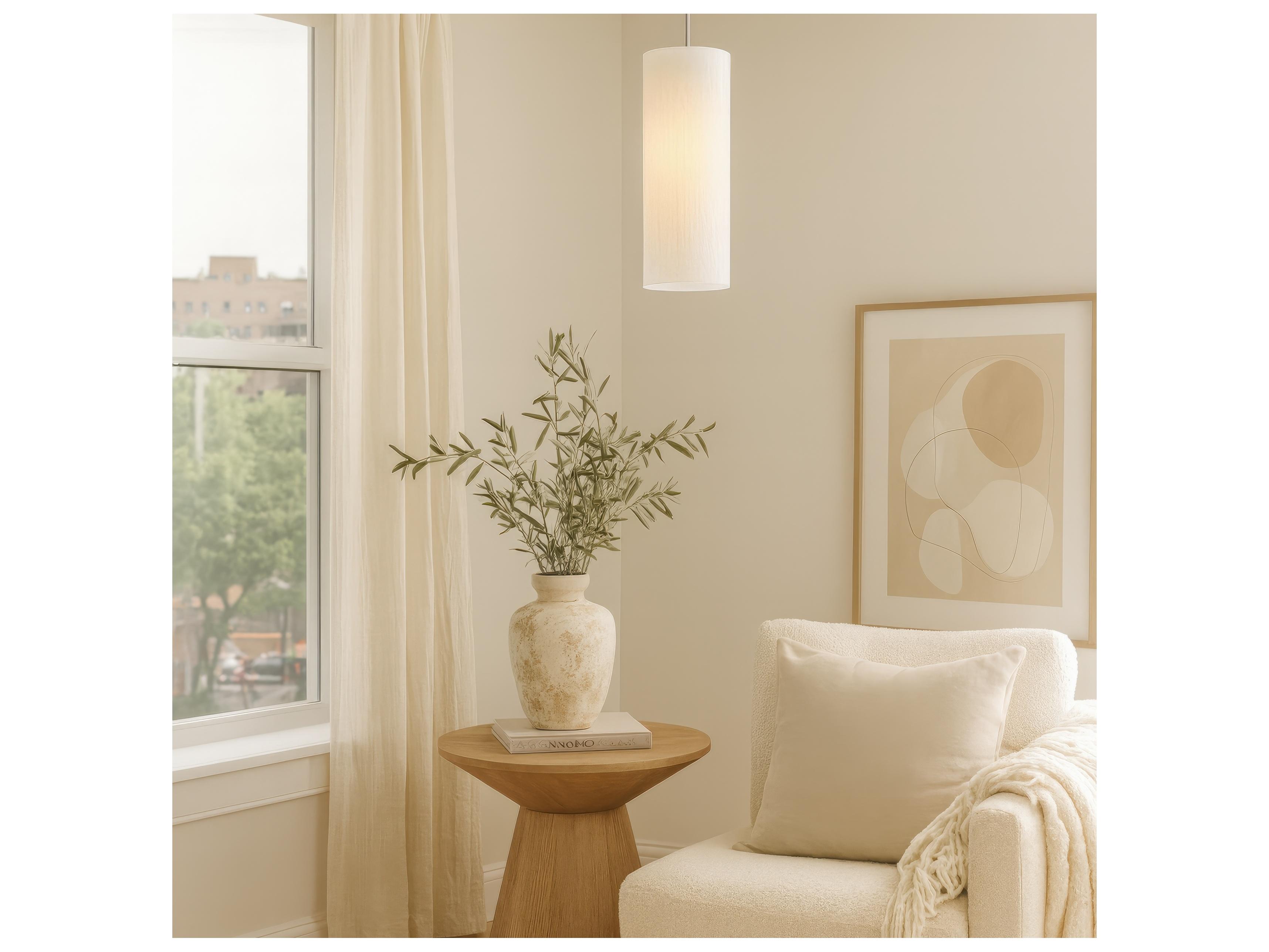 Varaluz Swirled Chrome Cylinder Island Pendant