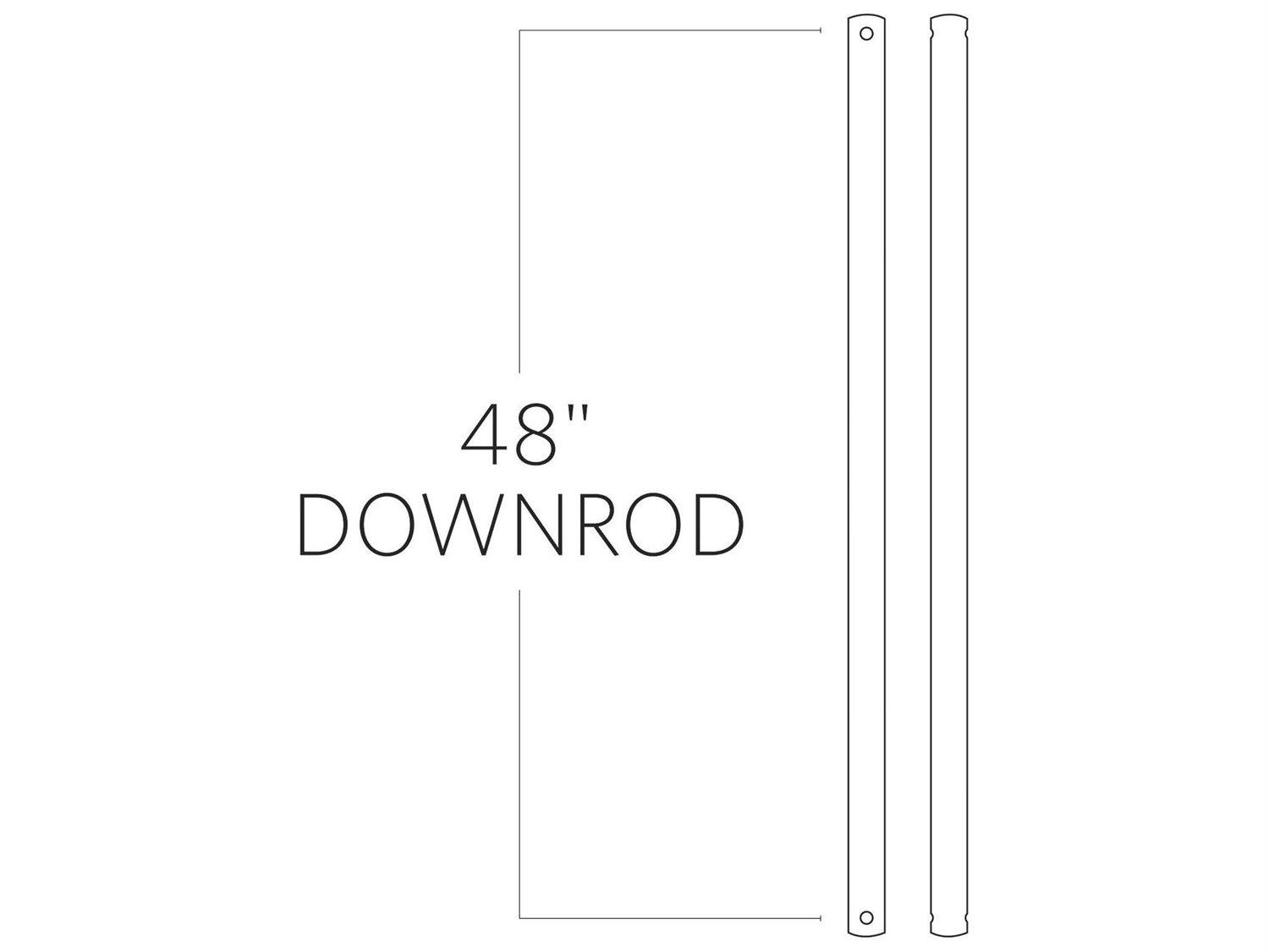 Visual Comfort Fan 48" Threaded Downrod