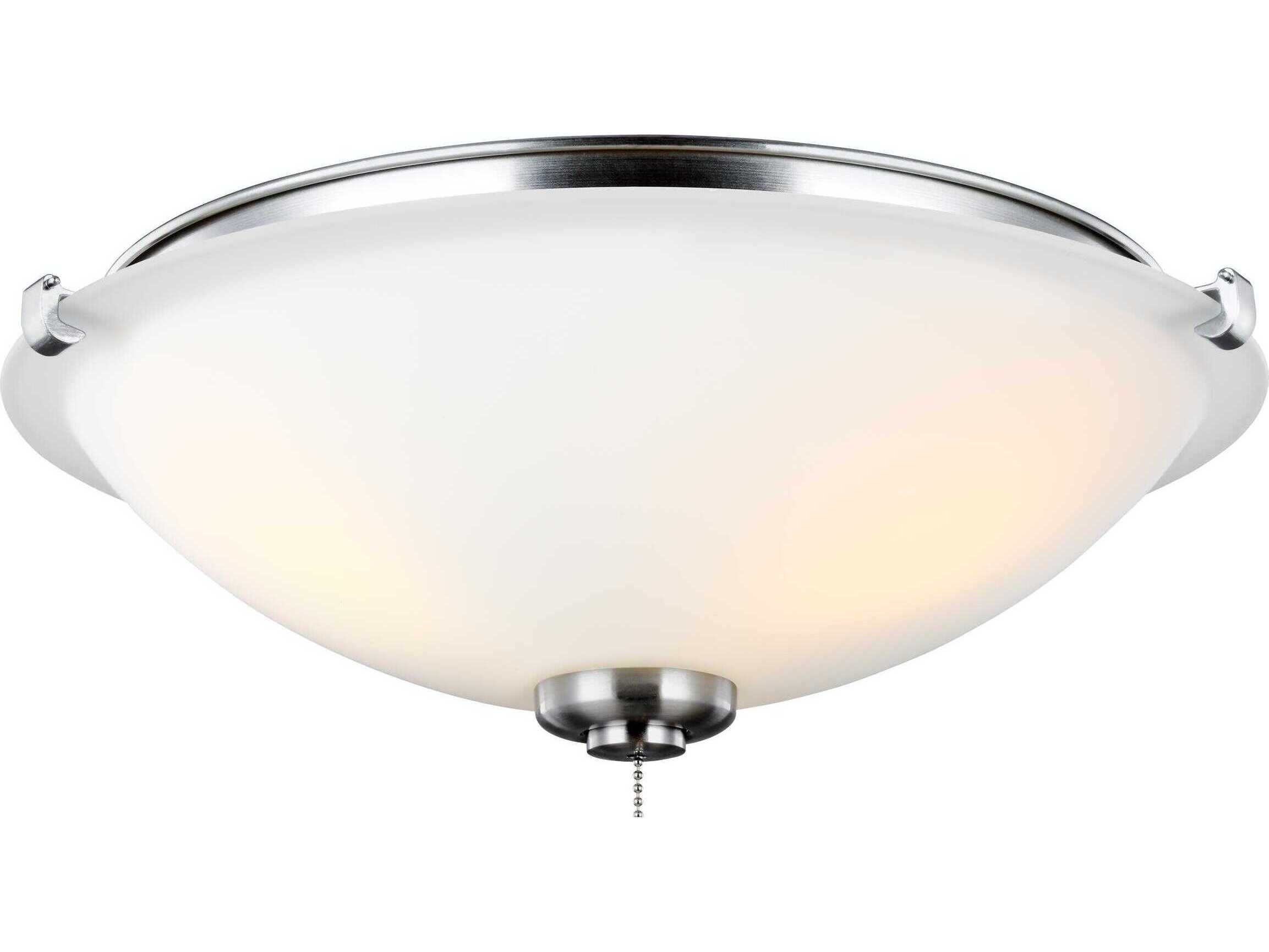 Visual Comfort Fan Universal Brushed Steel LED Fan Light Kit