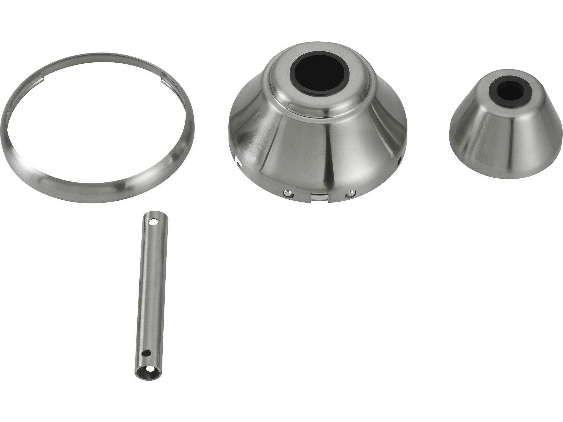 Visual Comfort Fan Maverick Brushed Steel Custom Finish Kit