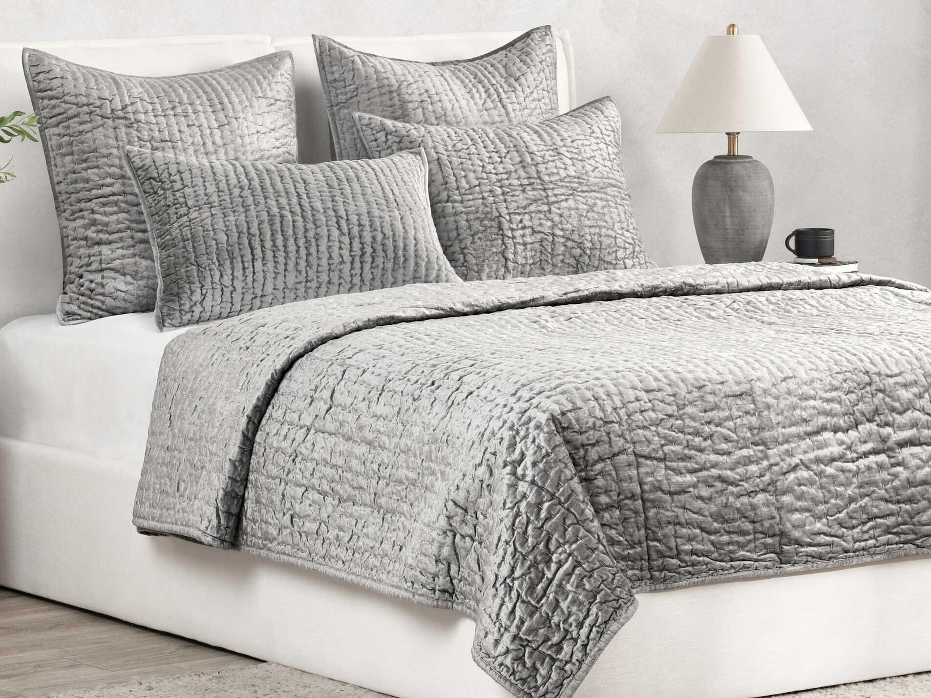Villa by Classic Home Bari Gray Quilt