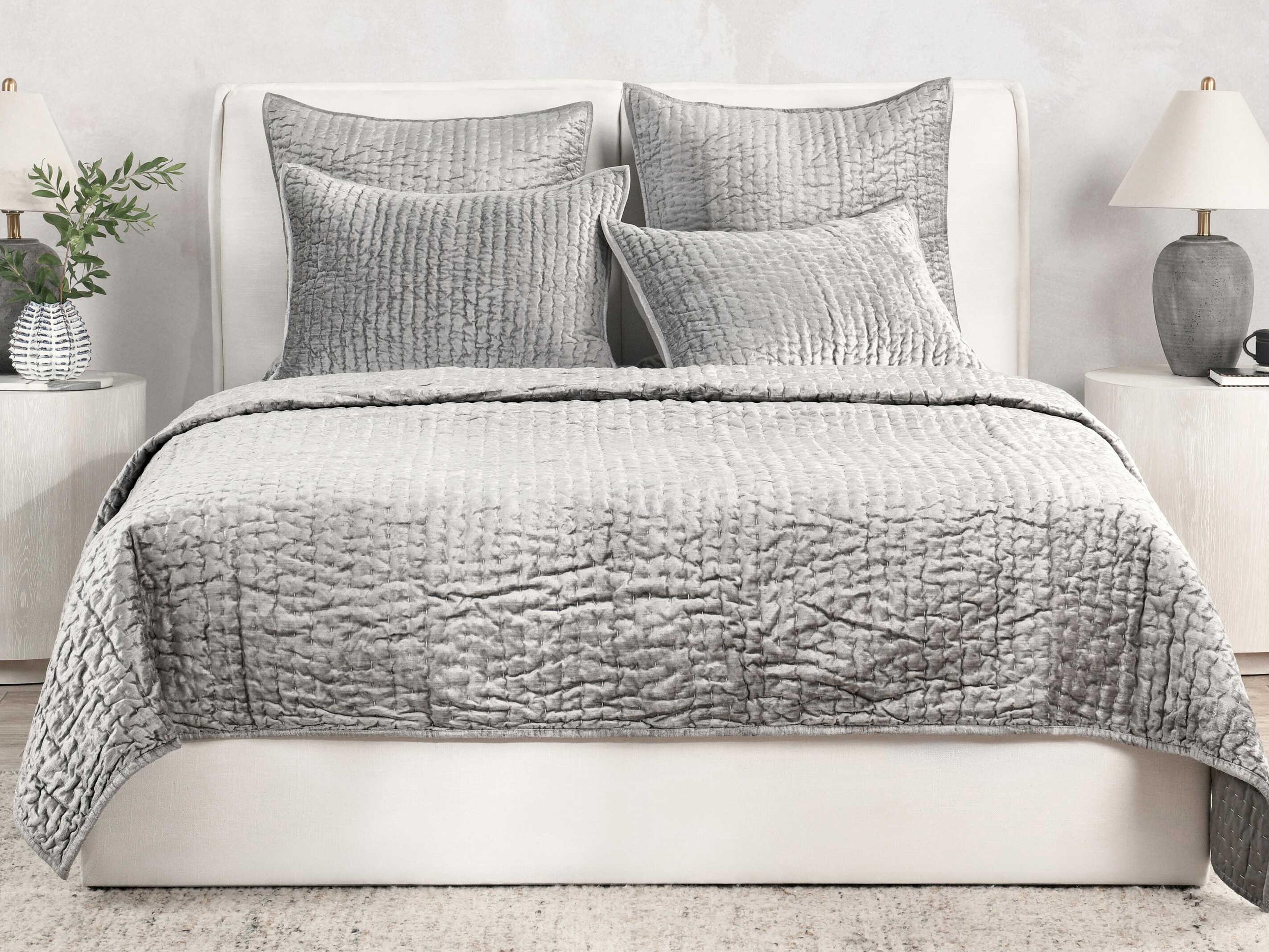 Villa by Classic Home Bari Gray Quilt