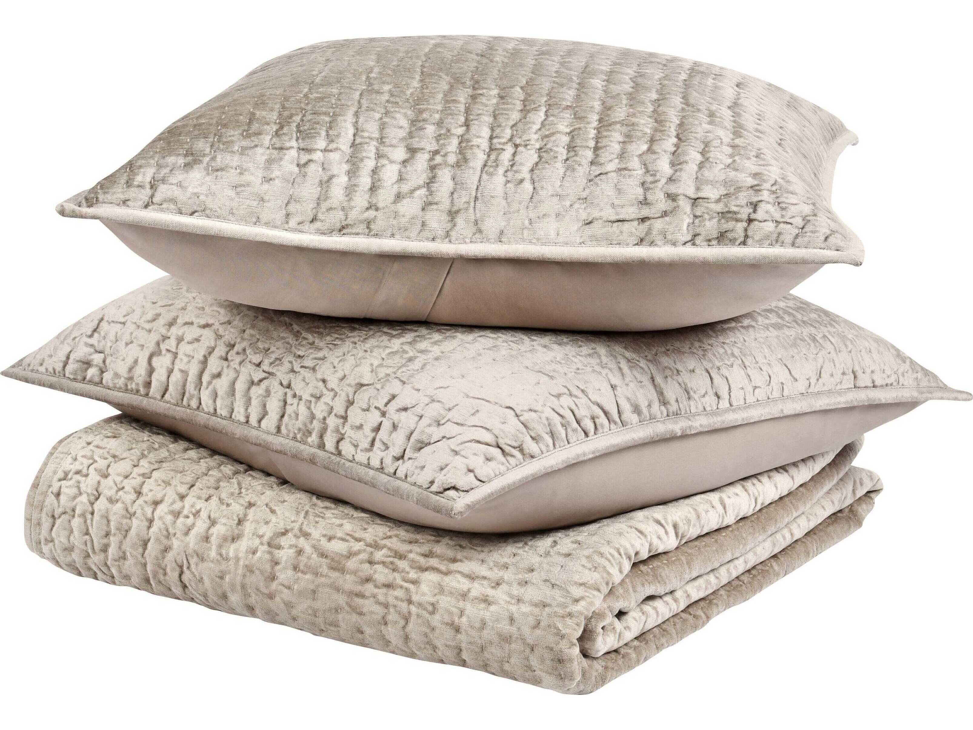 Villa by Classic Home Bari Pebble Beige Quilt