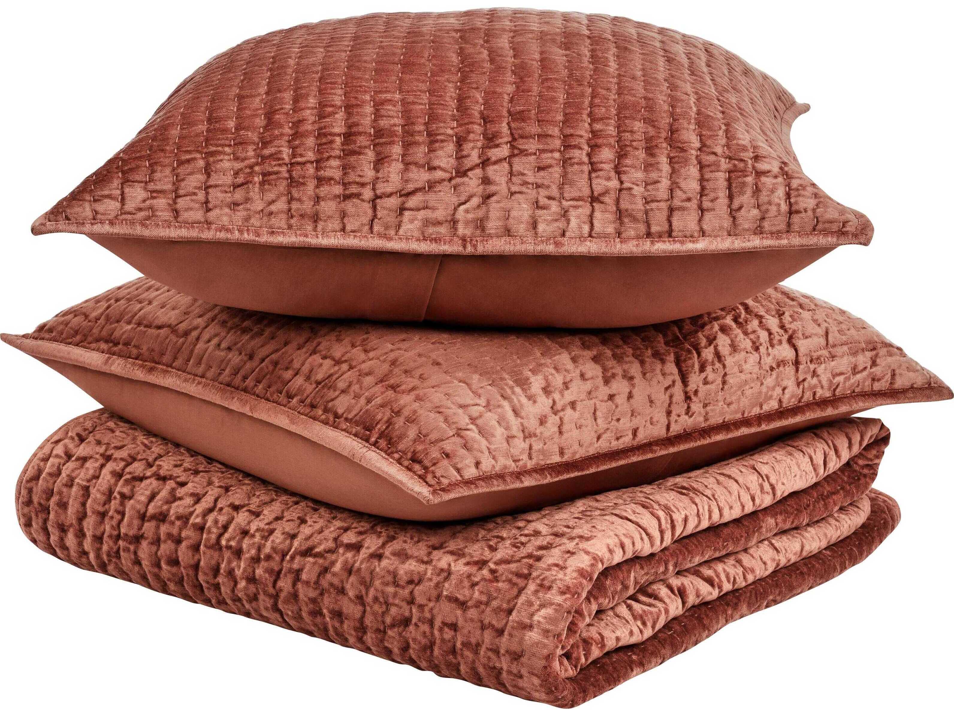 Villa by Classic Home Bari Terra Cotta Quilt