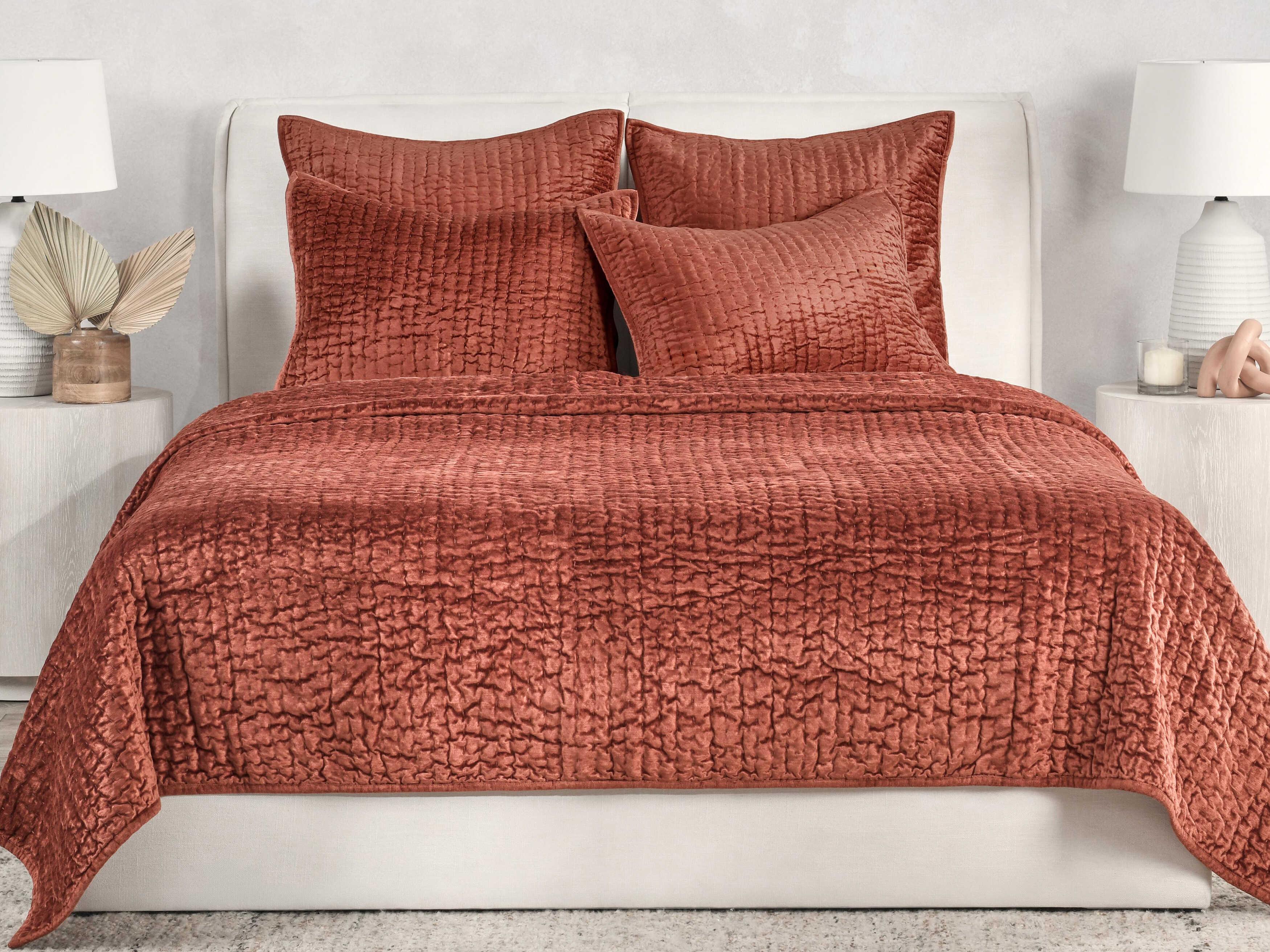 Villa by Classic Home Bari Terra Cotta Quilt