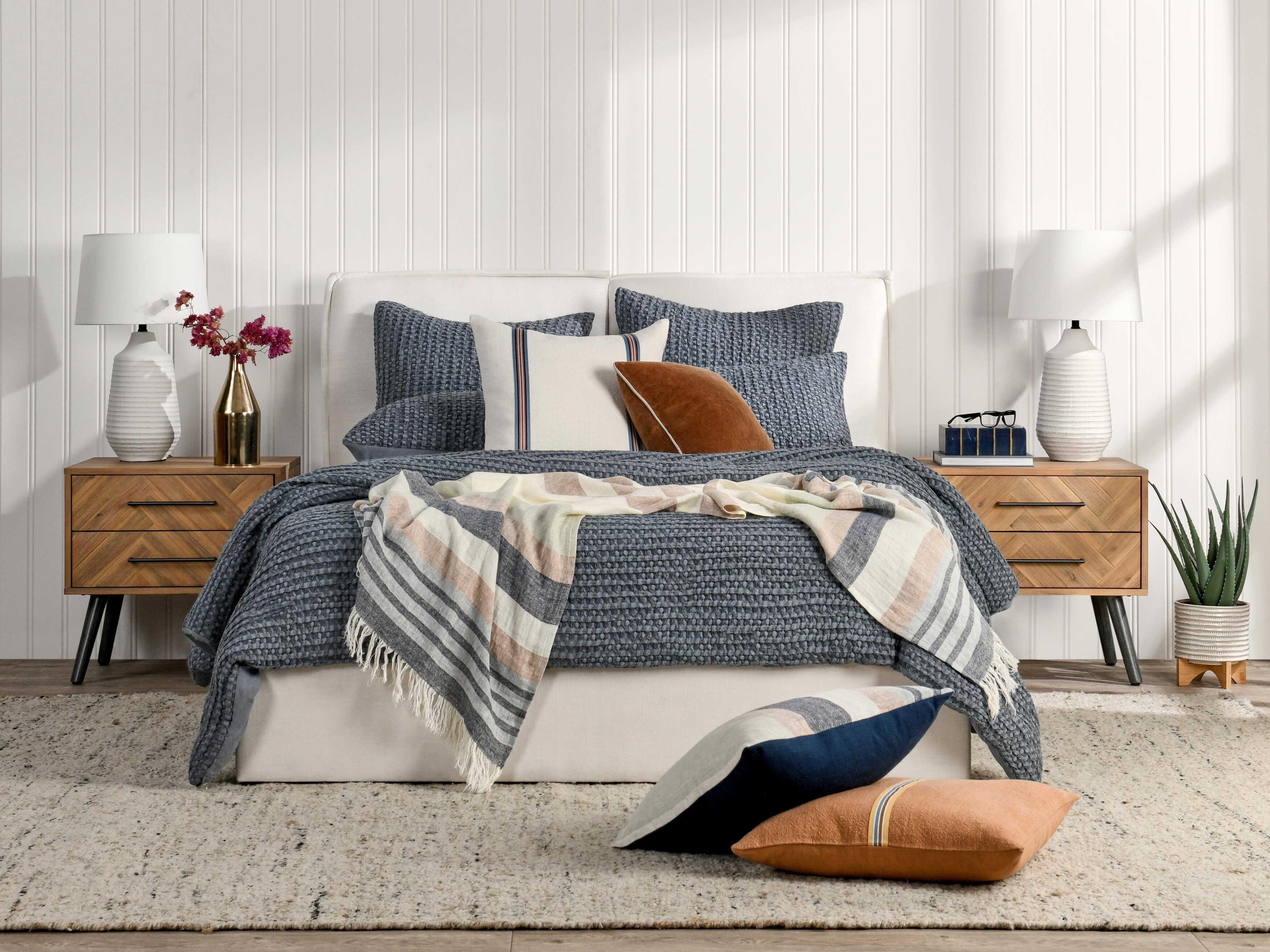 Villa by Classic Home Colmar Marina Blue Quilt