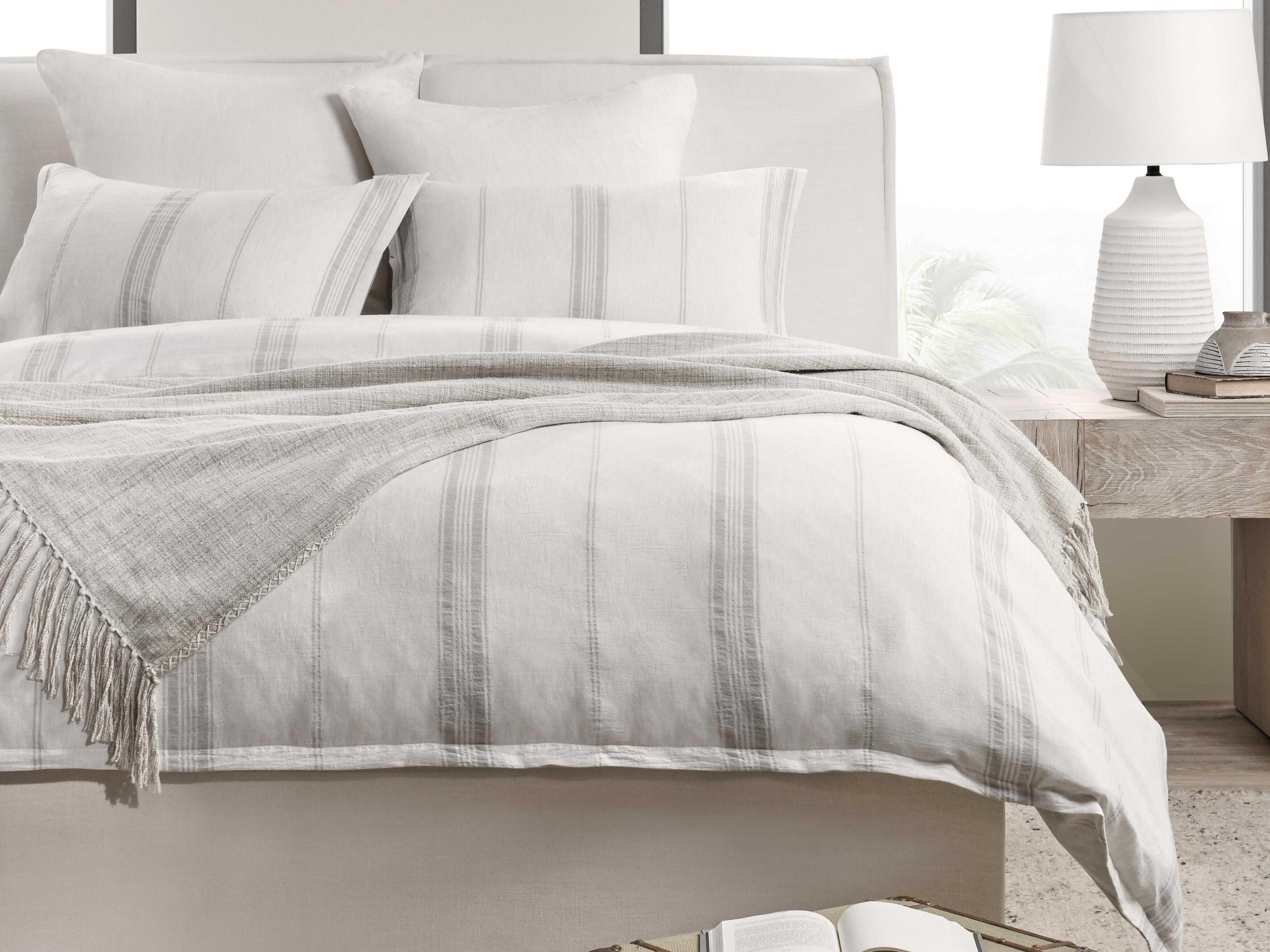 Villa by Classic Home Jayson Gray Stripe Duvet