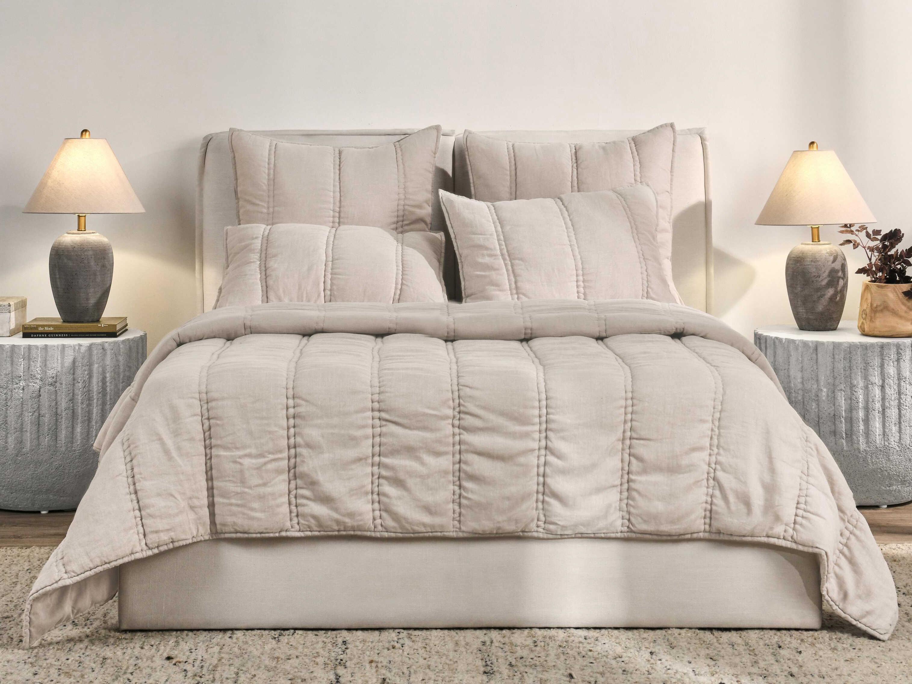 Villa by Classic Home Rowen Beige Quilt