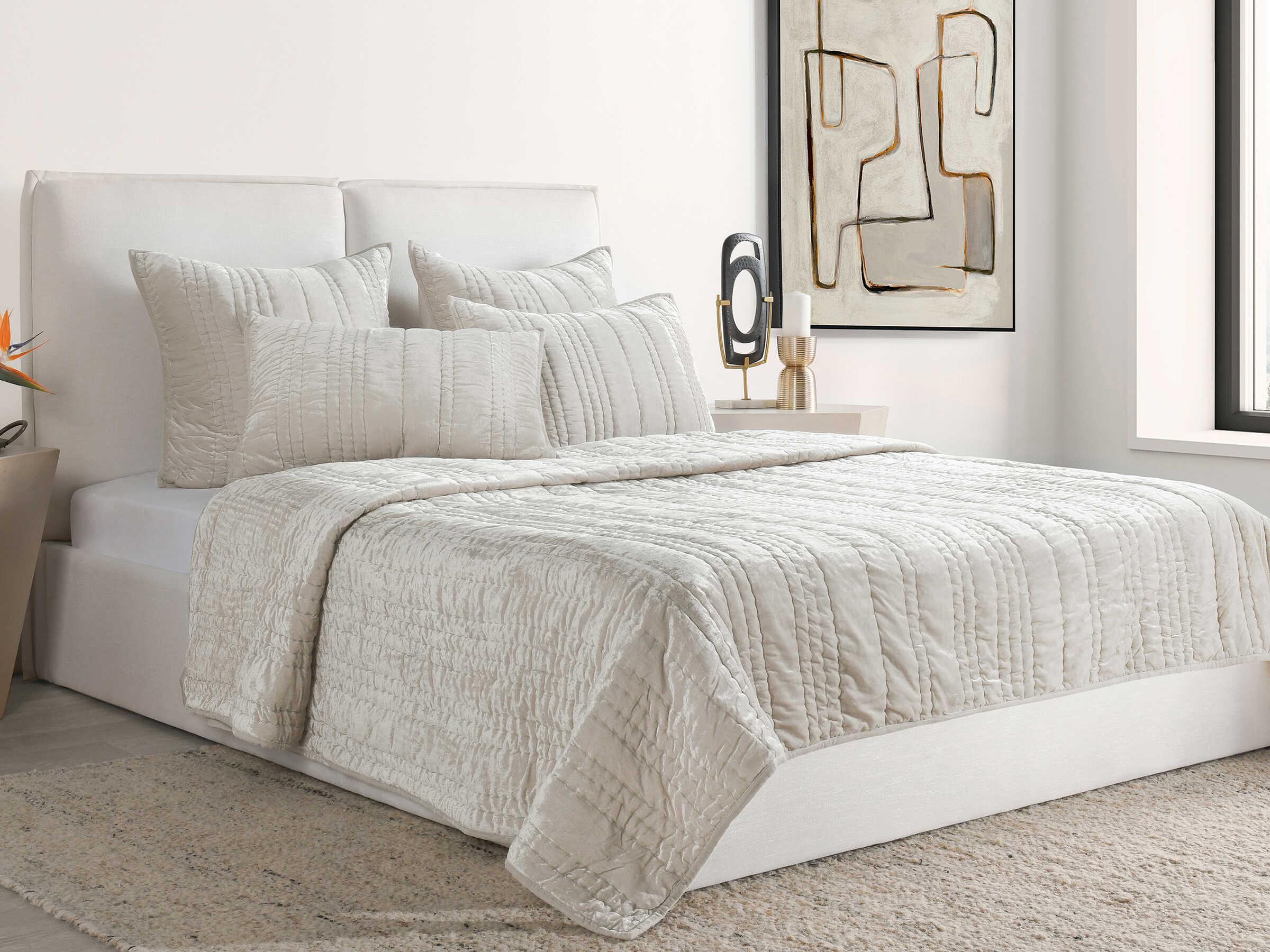Villa by Classic Home Seville Oyster Gray Quilt
