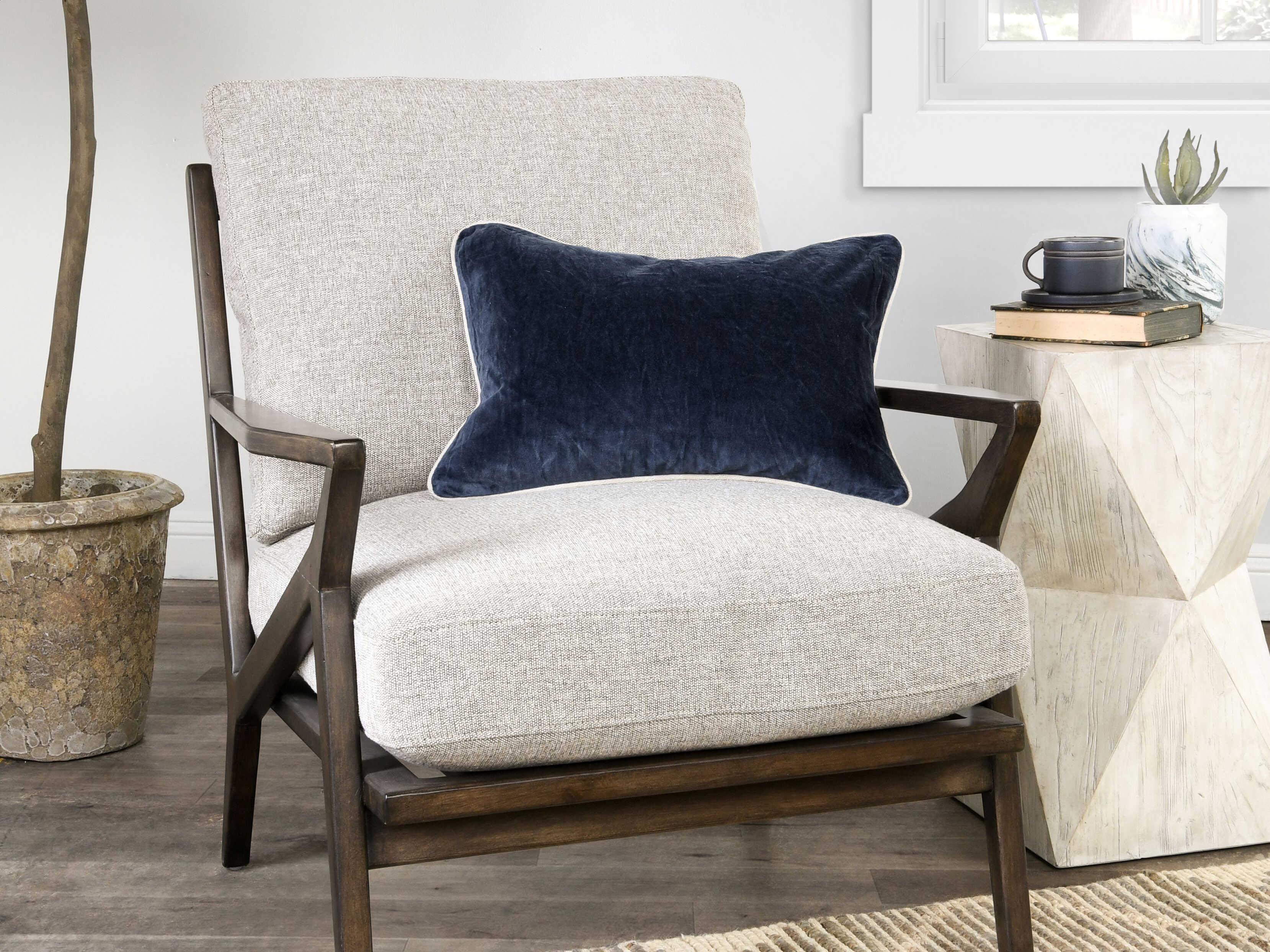 Villa by Classic Home Harriet Navy Pillow