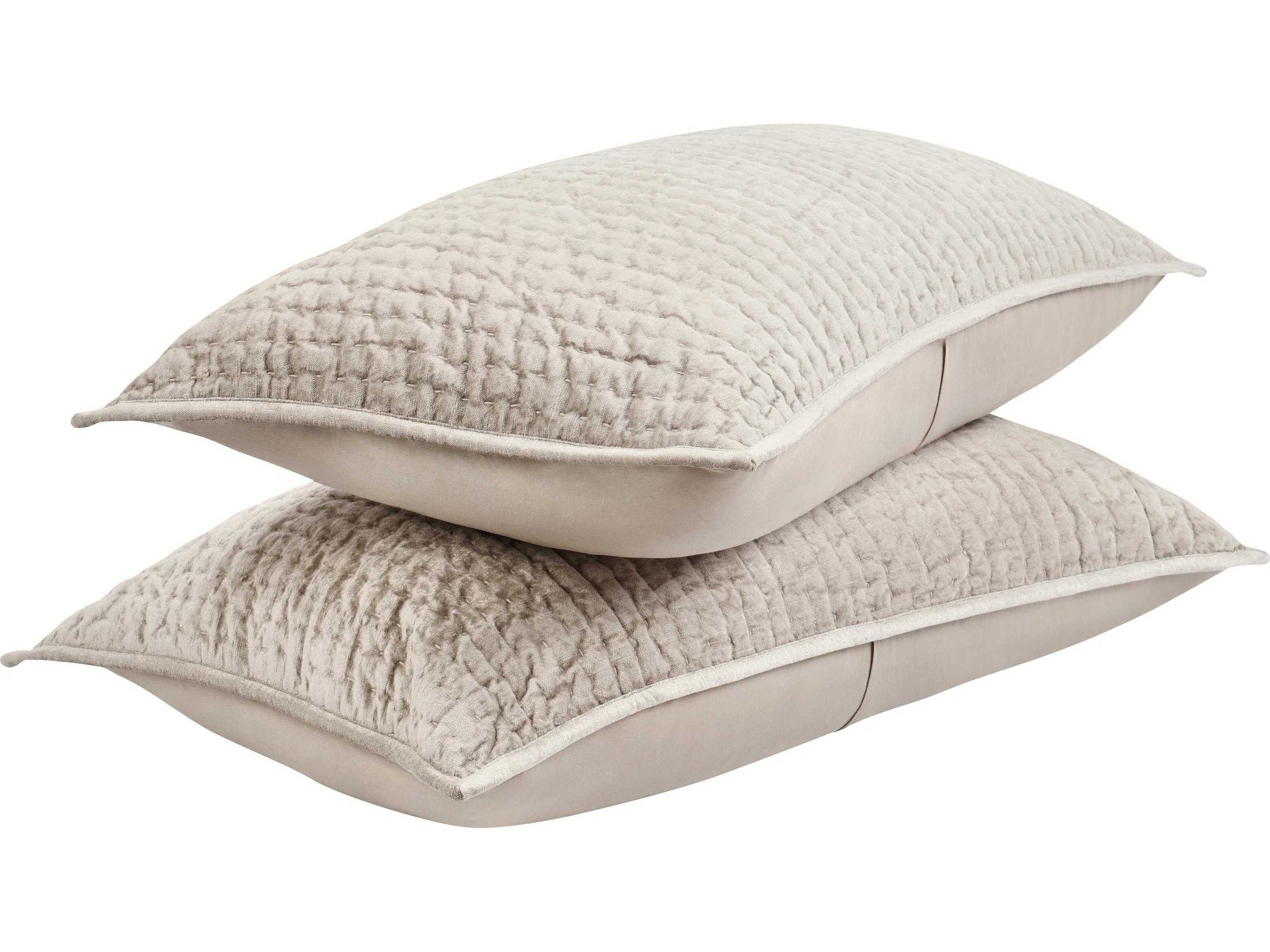 Villa by Classic Home Bari Pebble Beige King Sham