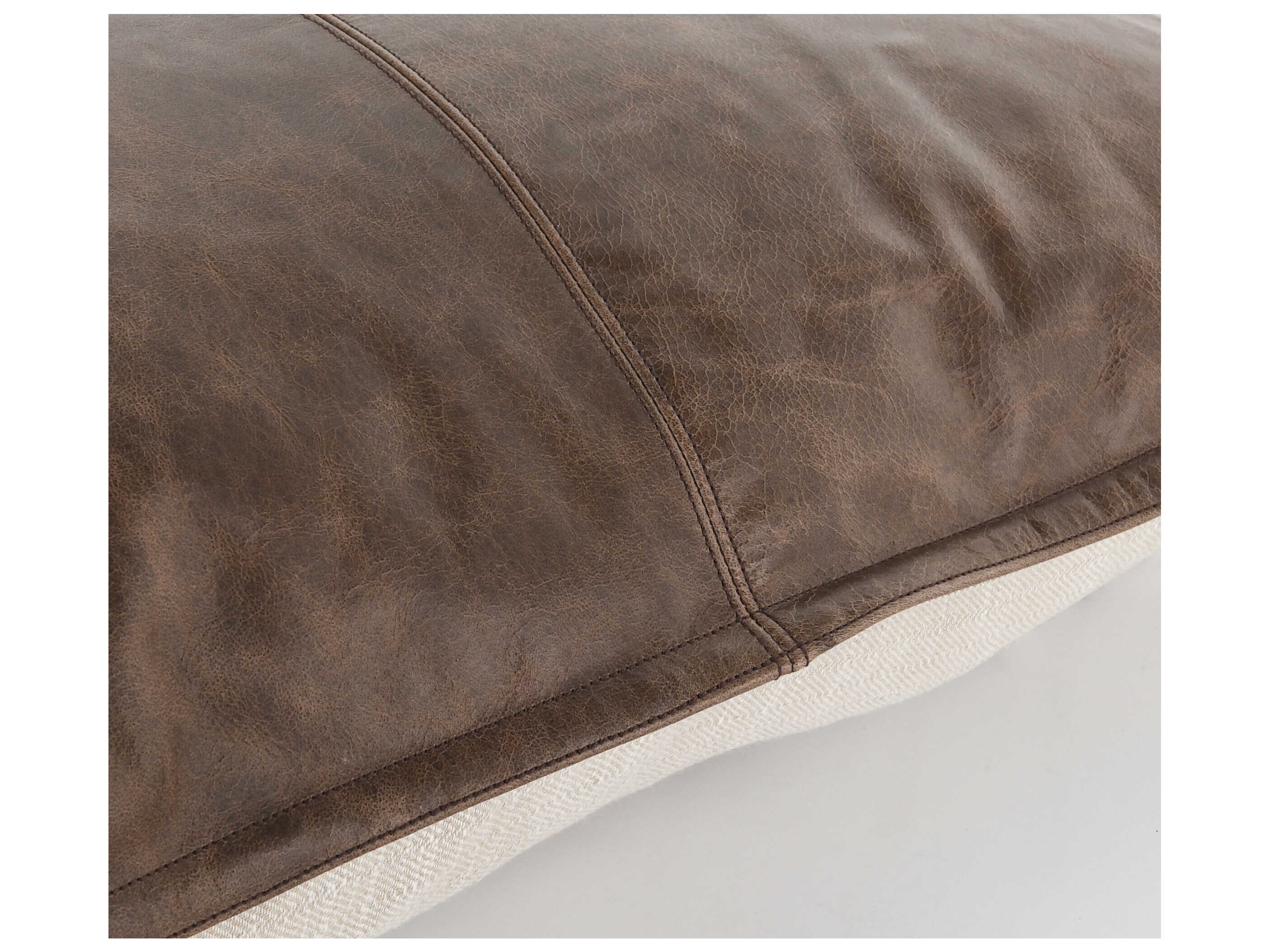 Villa by Classic Home Cheyenne Chocolate Brown Throw Pillow