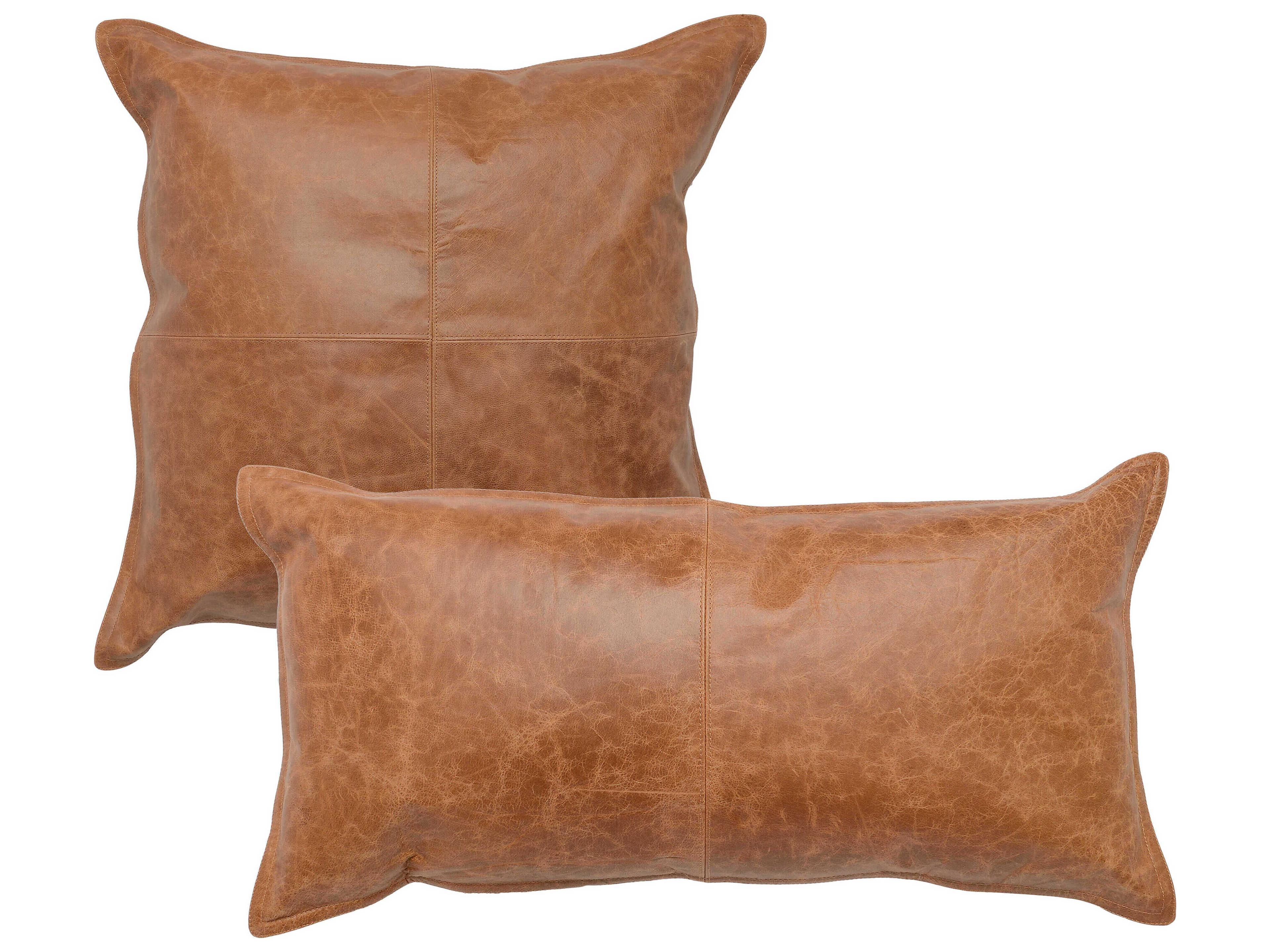 Villa by Classic Home Cheyenne Chestnut brown Throw Pillow