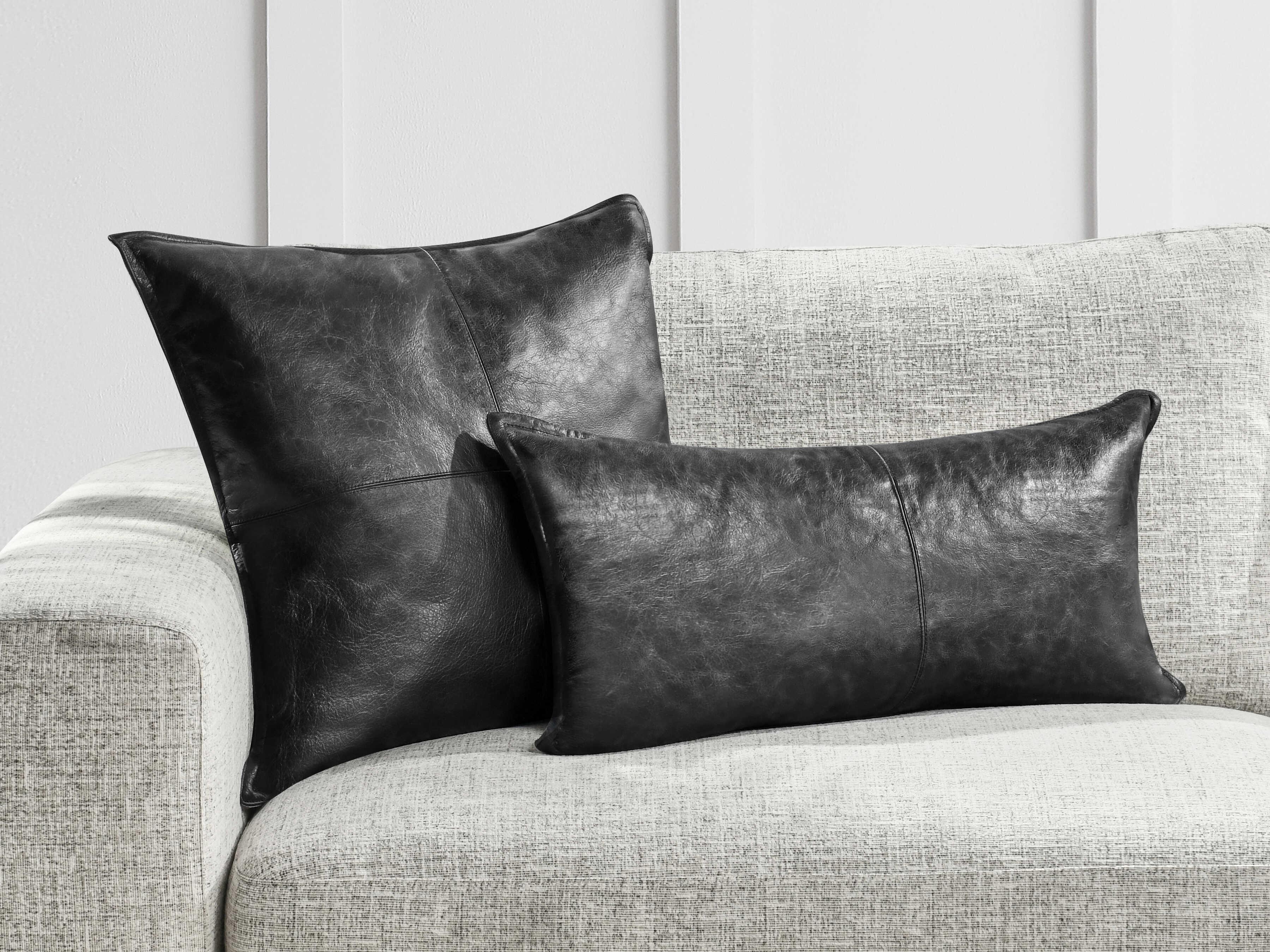 Villa by Classic Home Cheyenne Black Throw Pillow