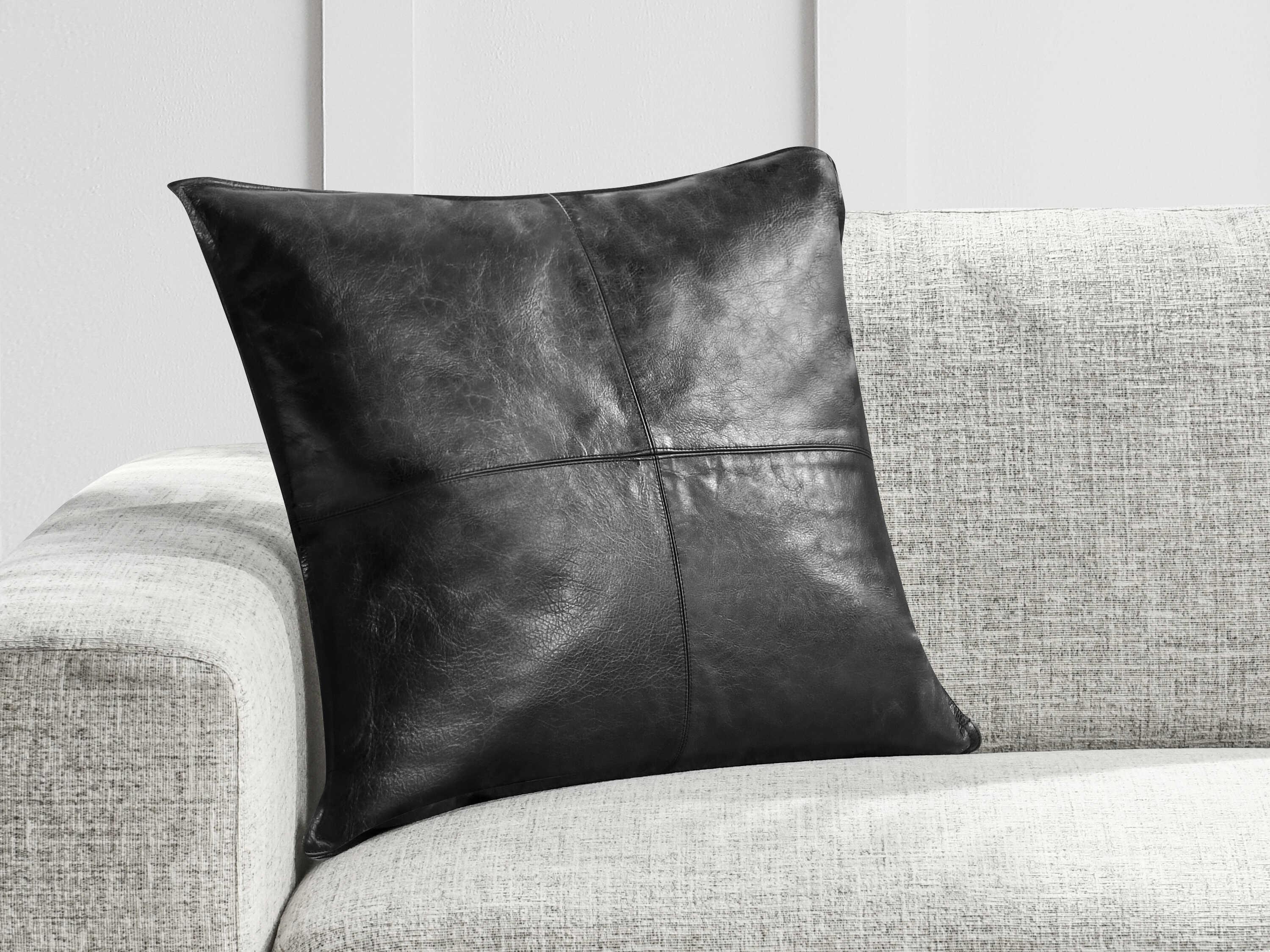 Villa by Classic Home Cheyenne Black Throw Pillow
