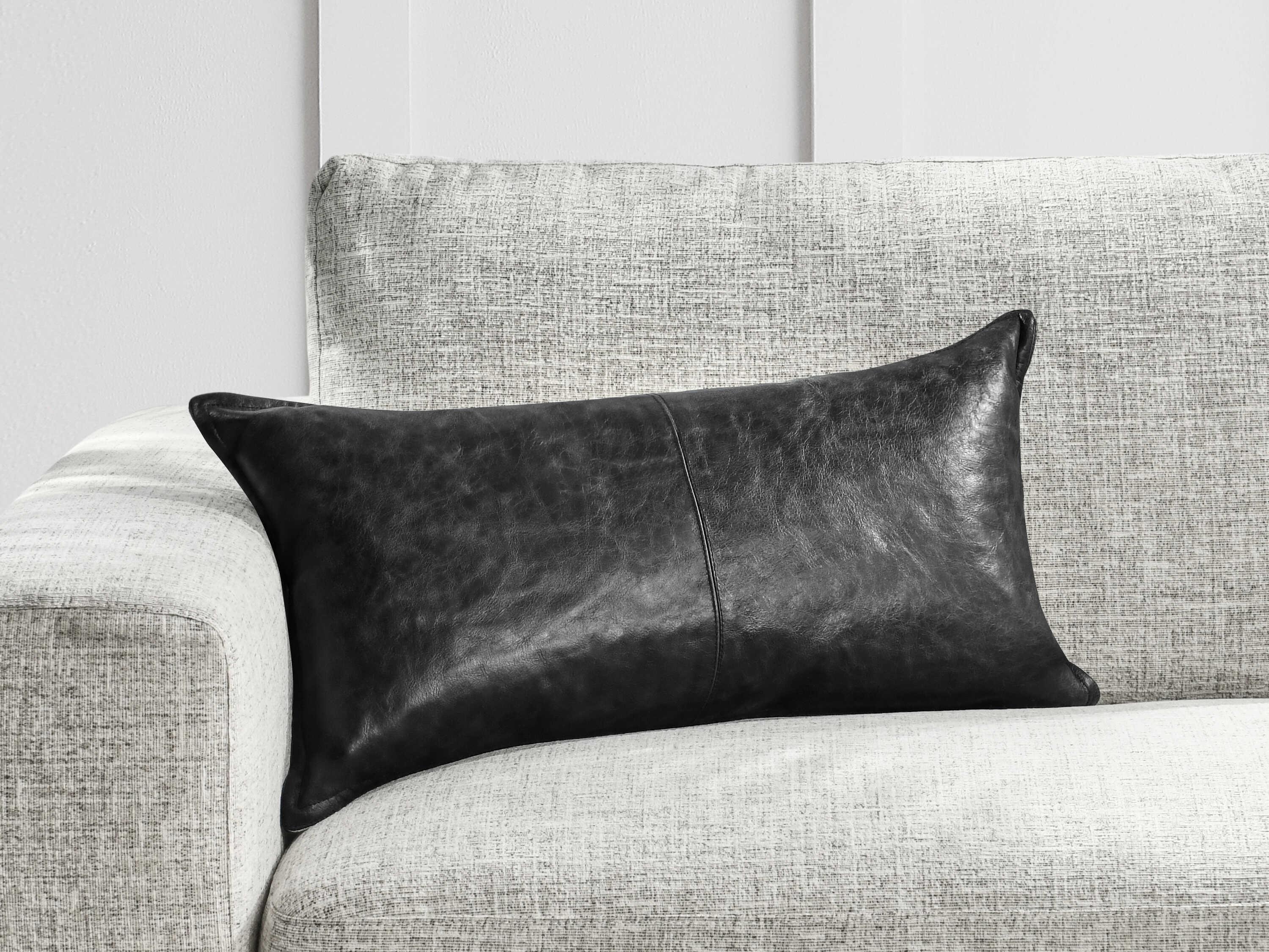 Villa by Classic Home Cheyenne Black Throw Pillow