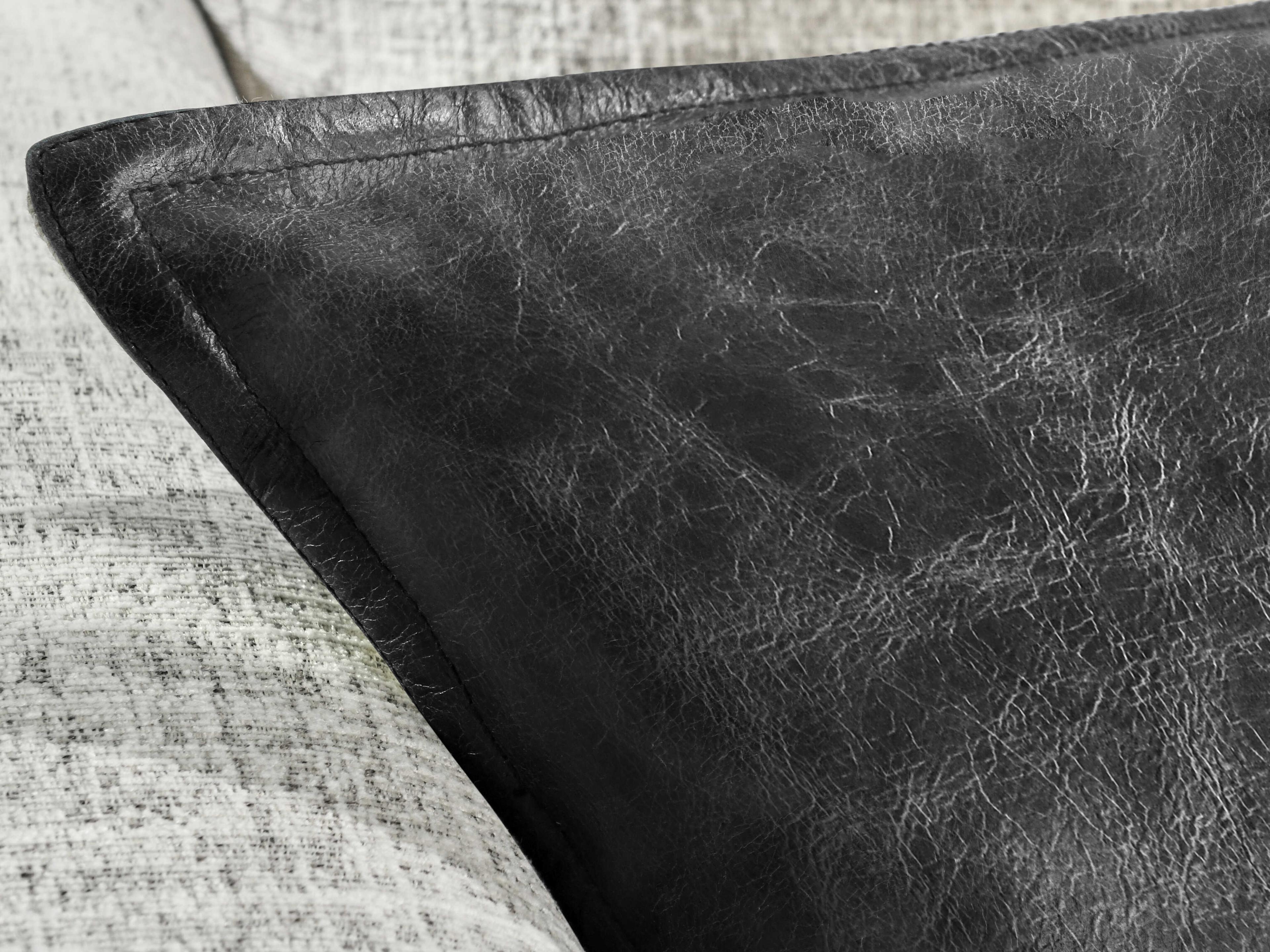 Villa by Classic Home Cheyenne Black Throw Pillow