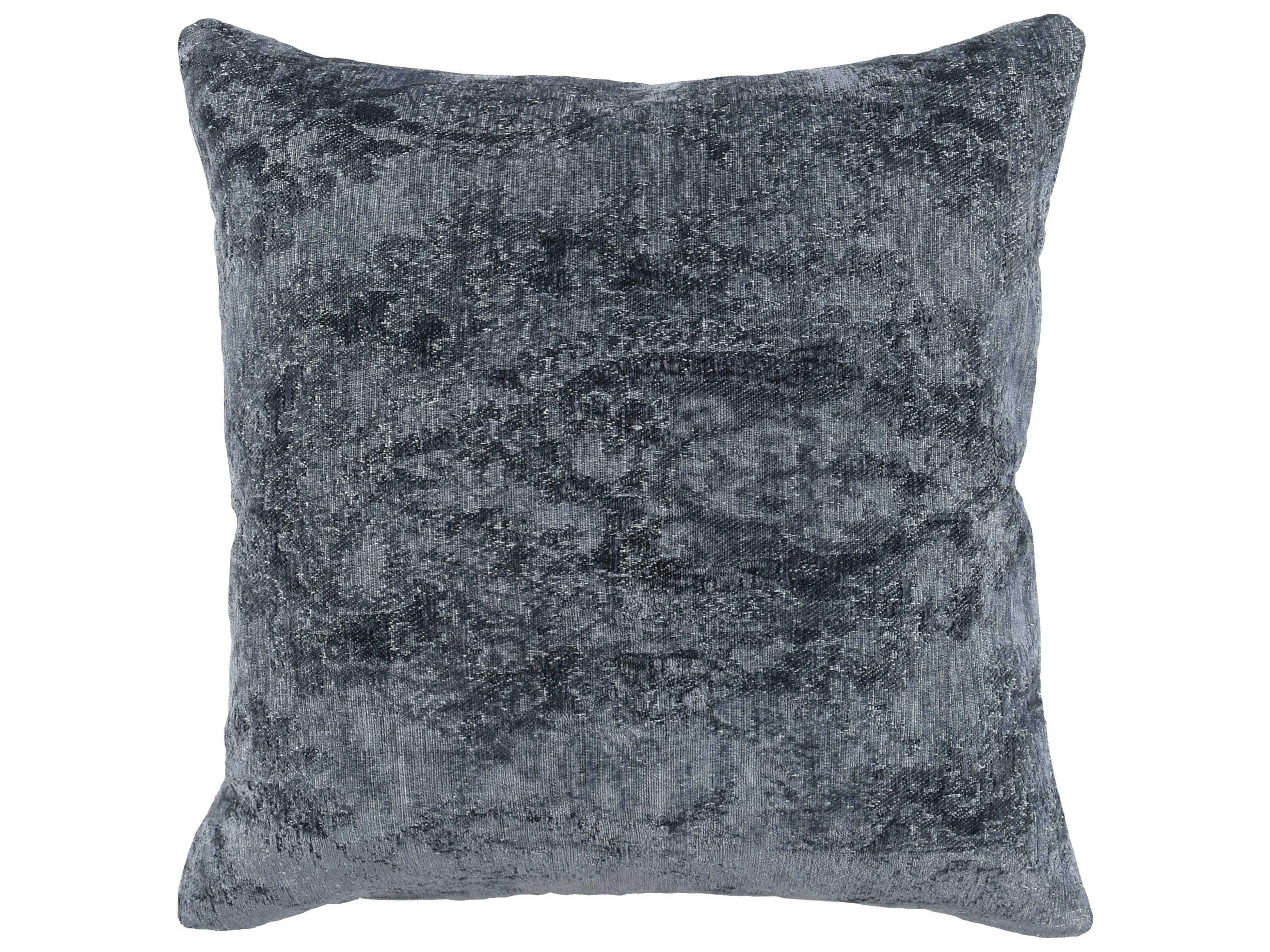 Villa by Classic Home Doolin Blue Throw Pillow