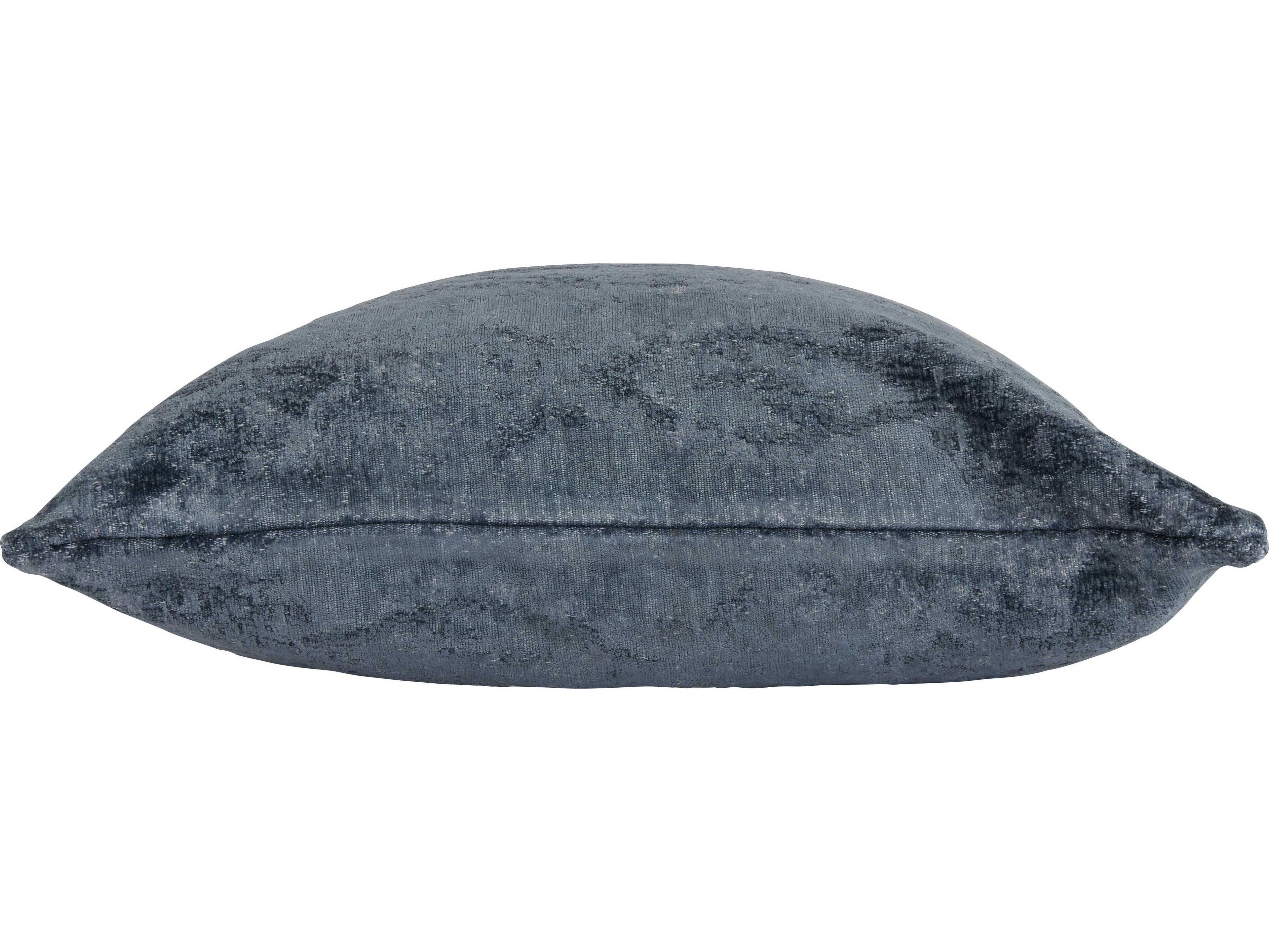 Villa by Classic Home Doolin Blue Throw Pillow