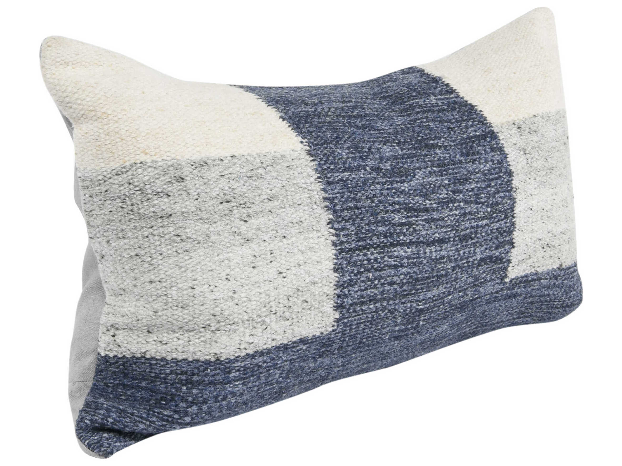 Villa by Classic Home Kass Blue Throw Pillow