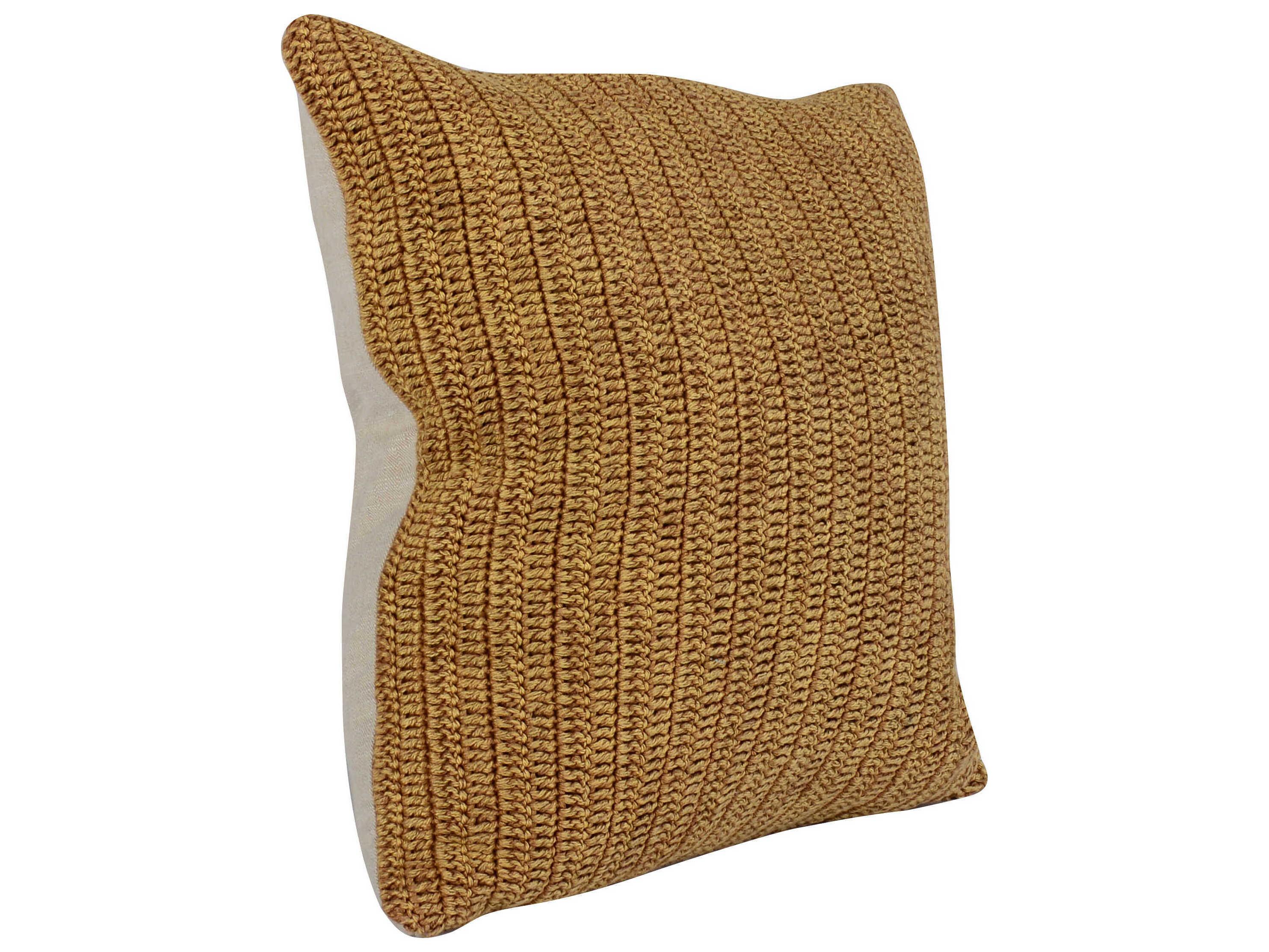 Villa by Classic Home Marcie Honey Throw Pillow