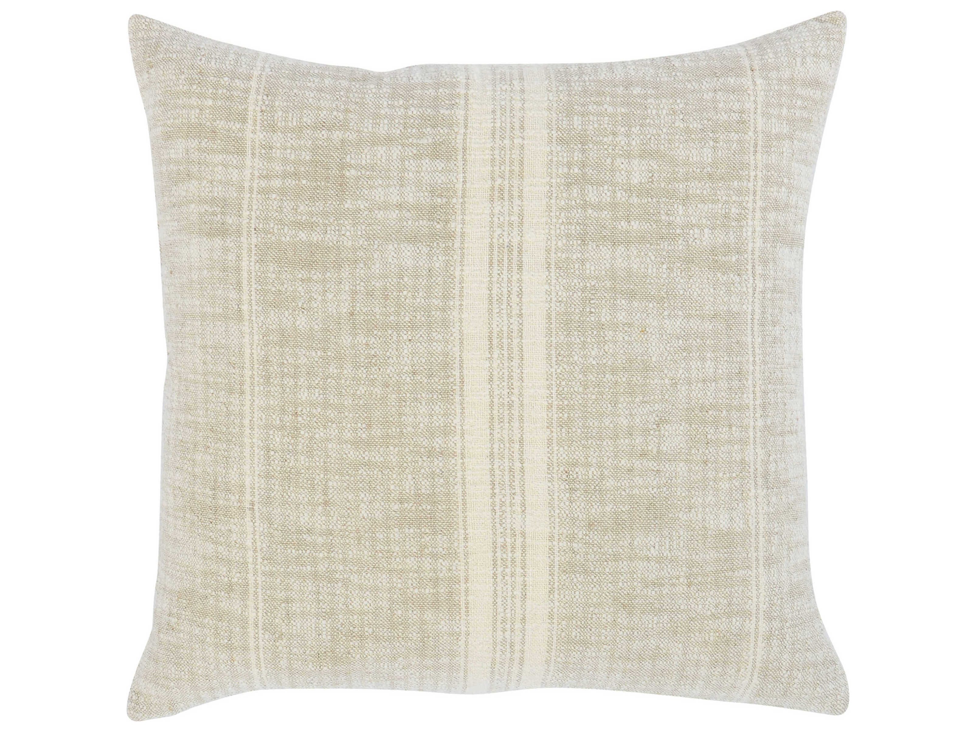 Villa by Classic Home Ria Natural Ivory Throw Pillow