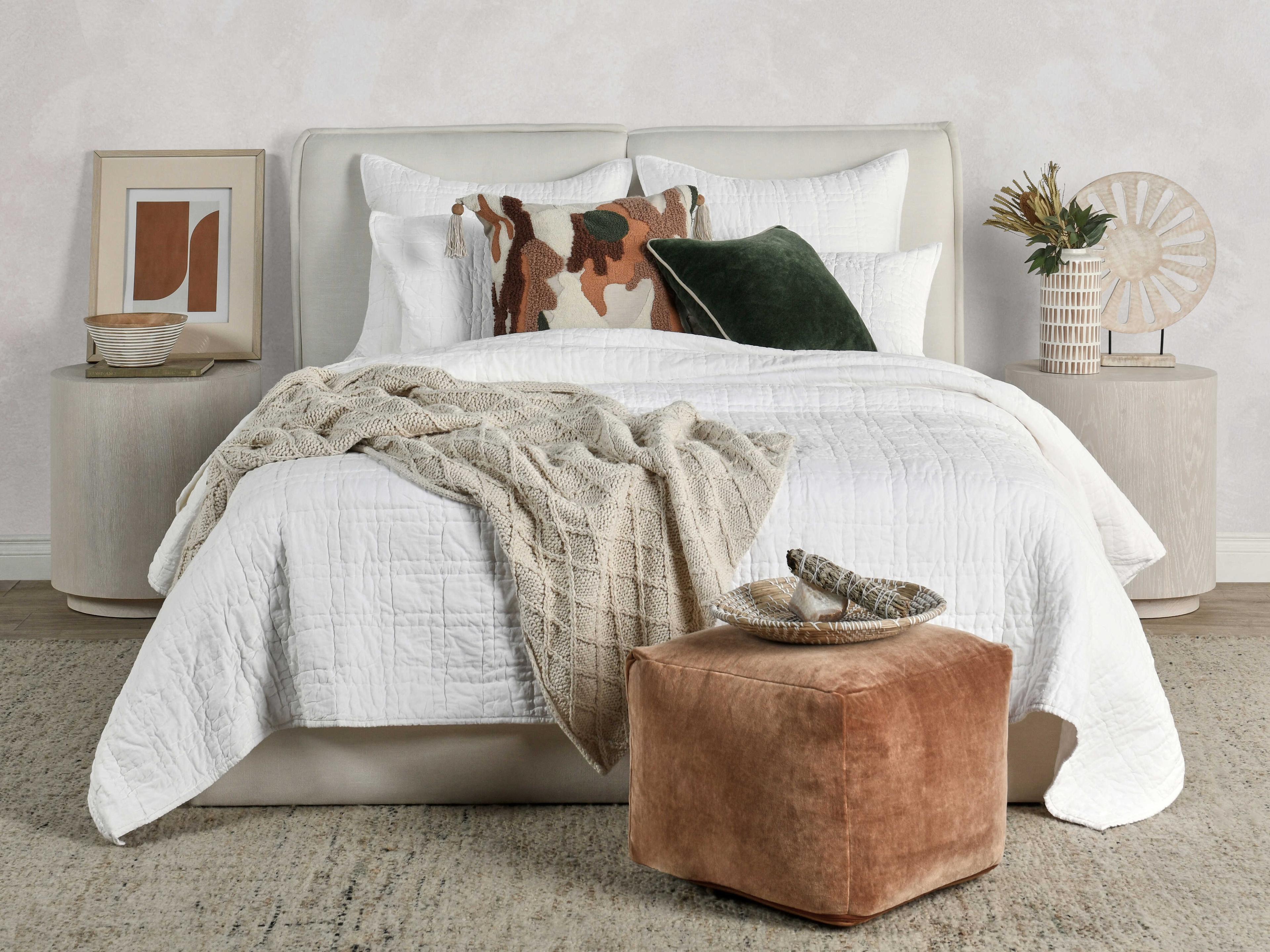 Villa by Classic Home Hailee White King Sham